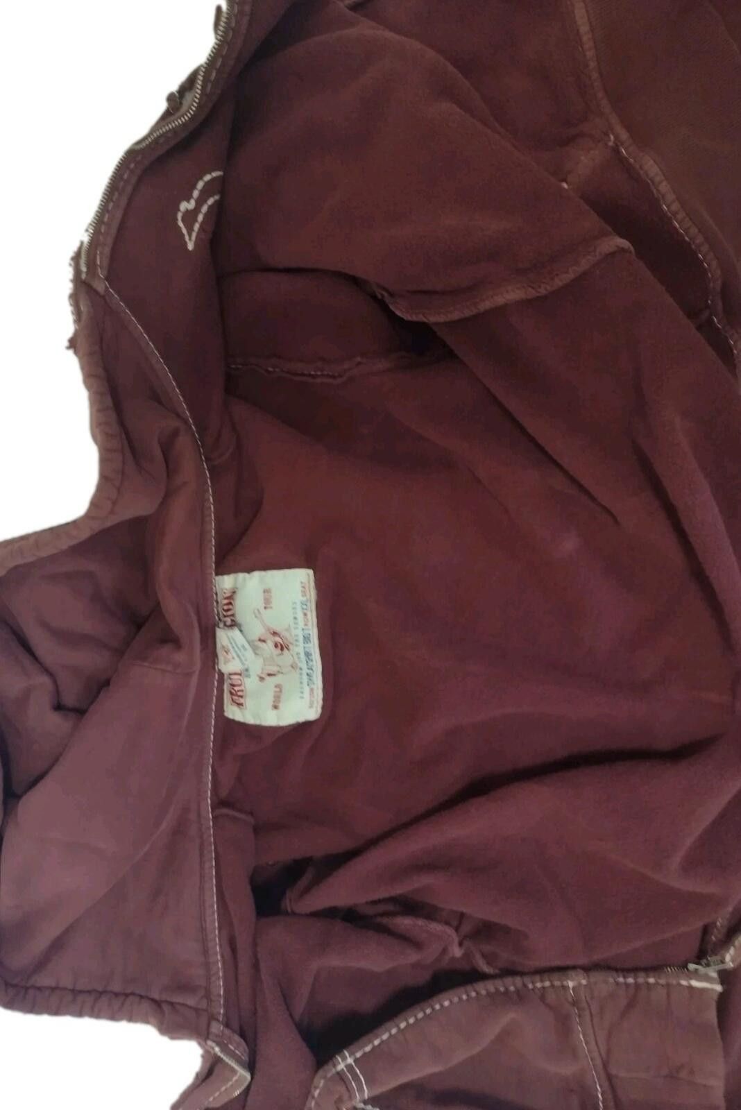 True Religion True Religion XXL Hoodie Red Fade Big Stitch Zip Up RivetY2K Size US XXL / EU 58 / 5 - 12 Thumbnail