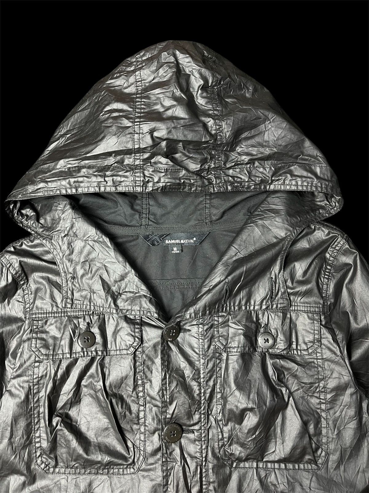 If Six Was Nine Shine Jacket True Black by Samuel And Kevin Size US L / EU 52-54 / 3 - 4 Thumbnail