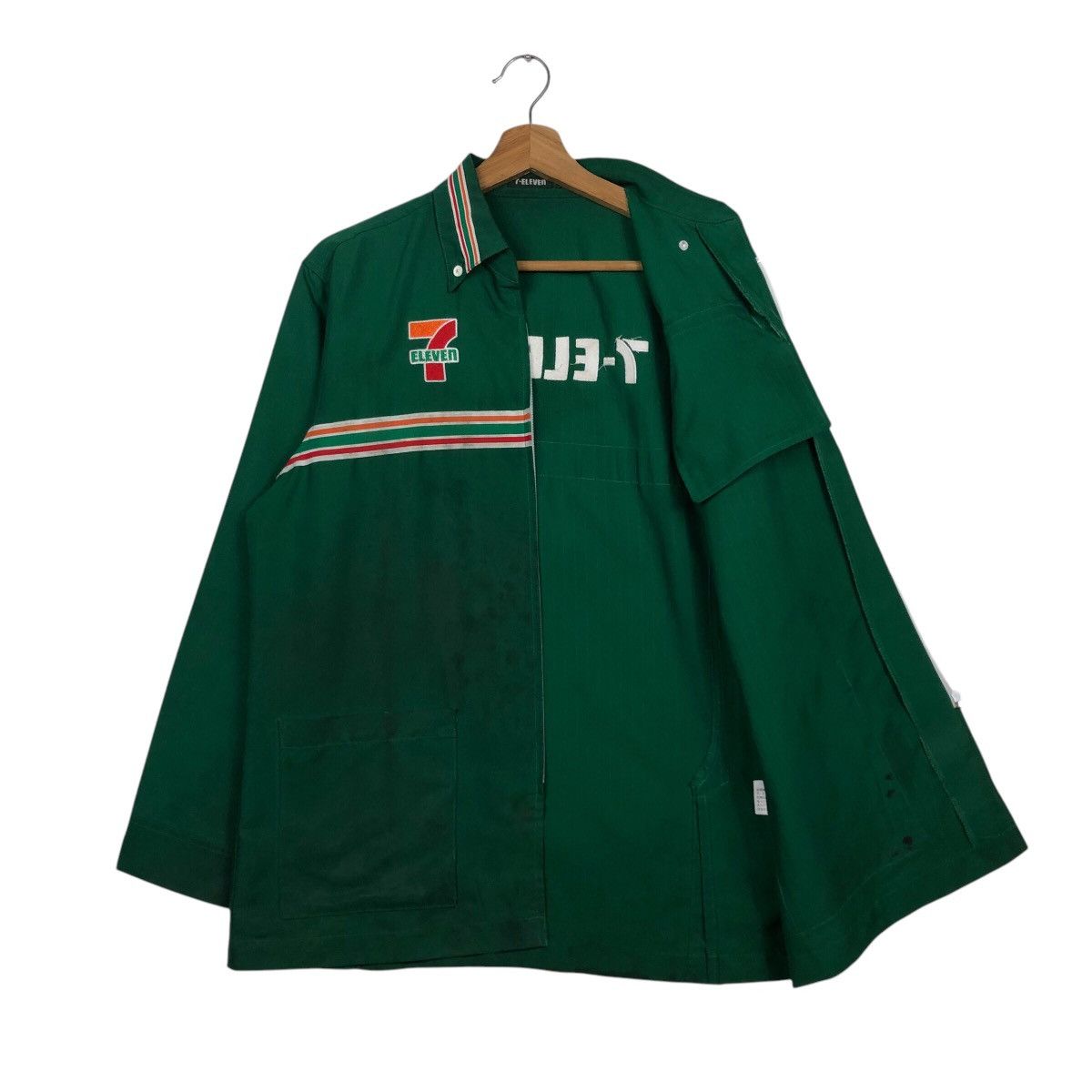 Japanese Brand 📌Vintage Chore Worker Jacket 7-Eleven Spell Out Big Logo Size US M / EU 48-50 / 2 - 12 Thumbnail