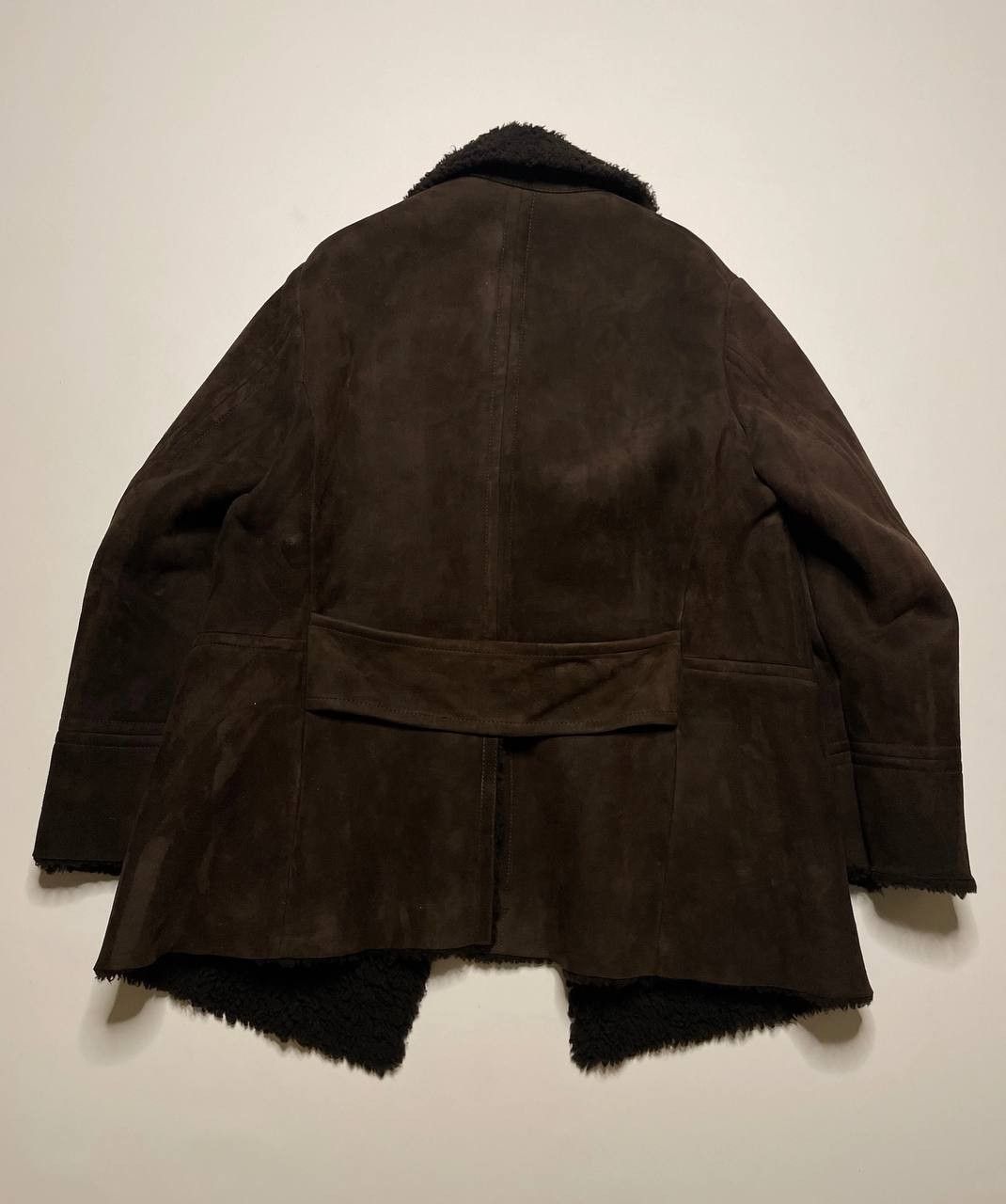 Gucci Vintage Gucci Shearling Jacket Sherpskin Leather Coat 52 Size US L / EU 52-54 / 3 - 2 Thumbnail