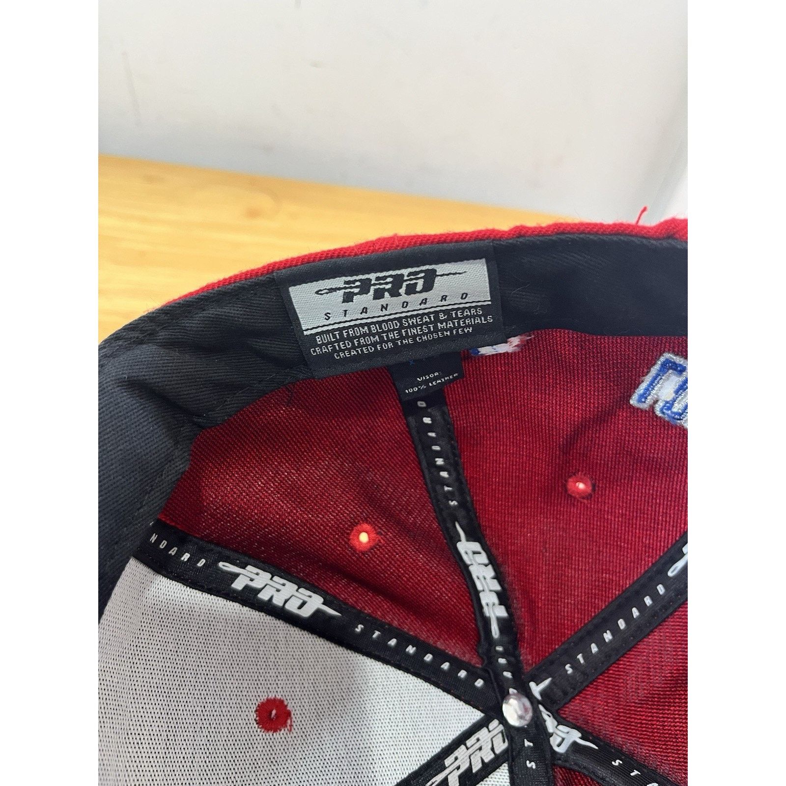 Pro Standard LA Clippers Red Hat Leather Bill NBA Pro Standard Leather Size ONE SIZE - 6 Thumbnail