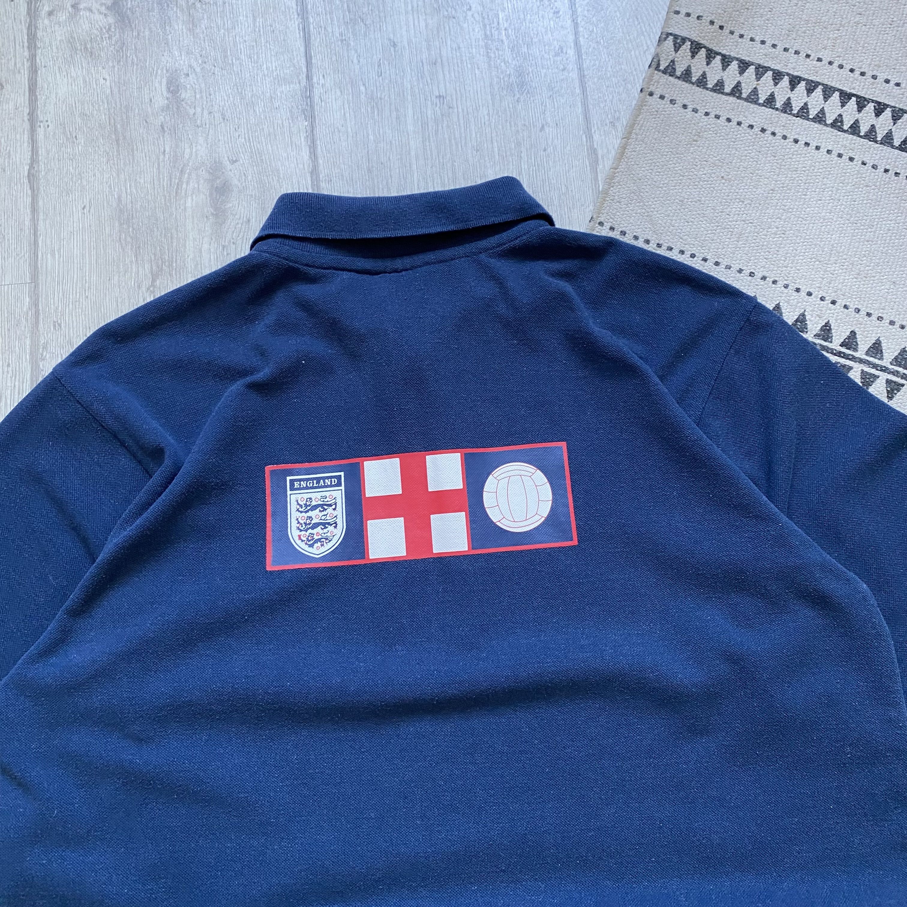 Umbro 🇬🇧 Vintage 90s England Polos Soccer Rugby Team ADMIRAL Size US S / EU 44-46 / 1 - 9 Thumbnail