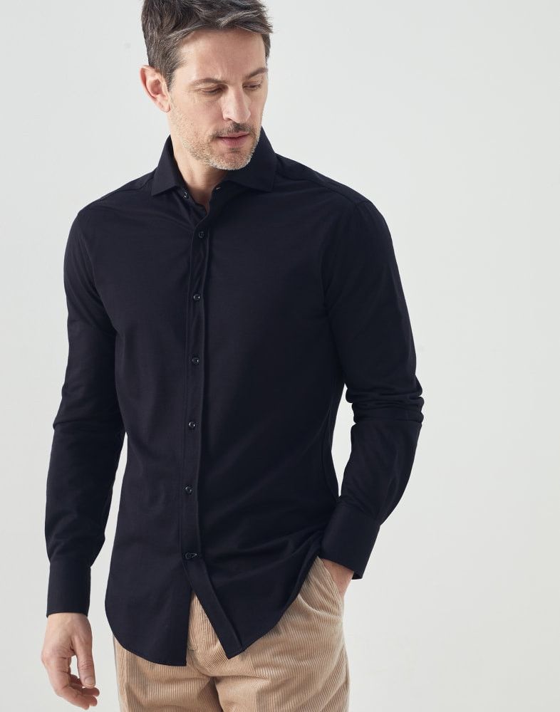 Brunello Cucinelli o1w1db10924 Shirt in Black Size US XL / EU 56 / 4 - 1 Preview