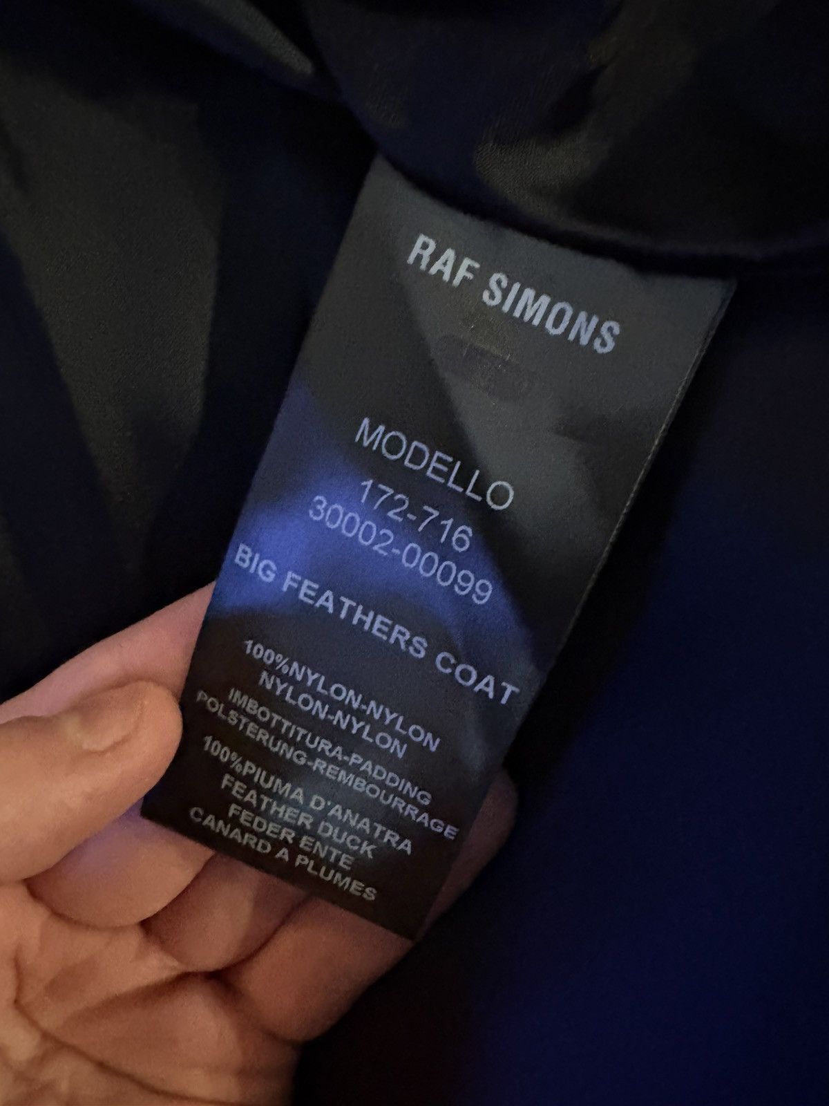 Raf Simons Raf Simons AW17 Big Feather Jacket Down Coat Oversized Black Size US M / EU 48-50 / 2 - 6 Thumbnail