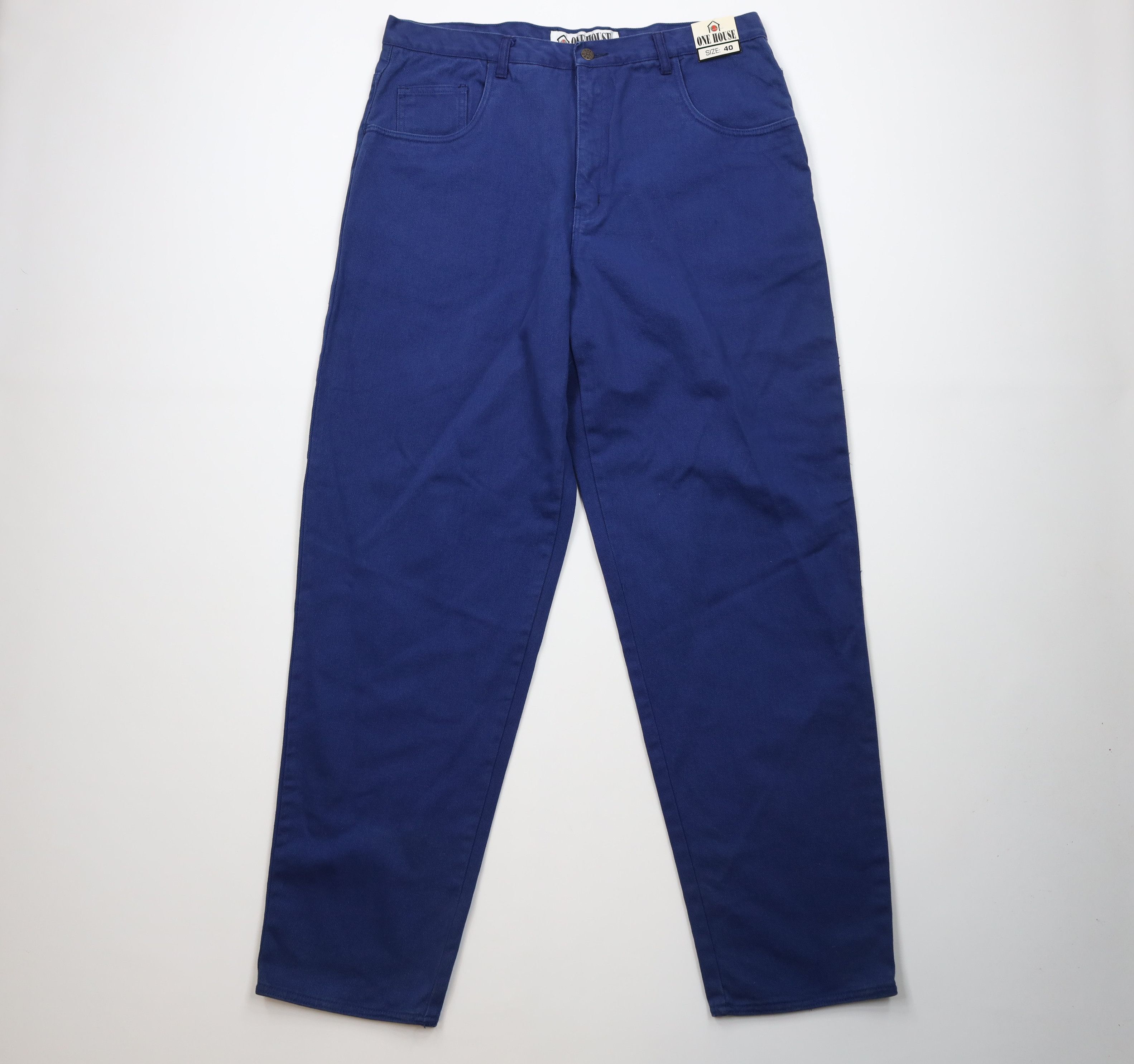 Deadstock Vintage 90s Streetwear Fit Skateboard Jeans Blue