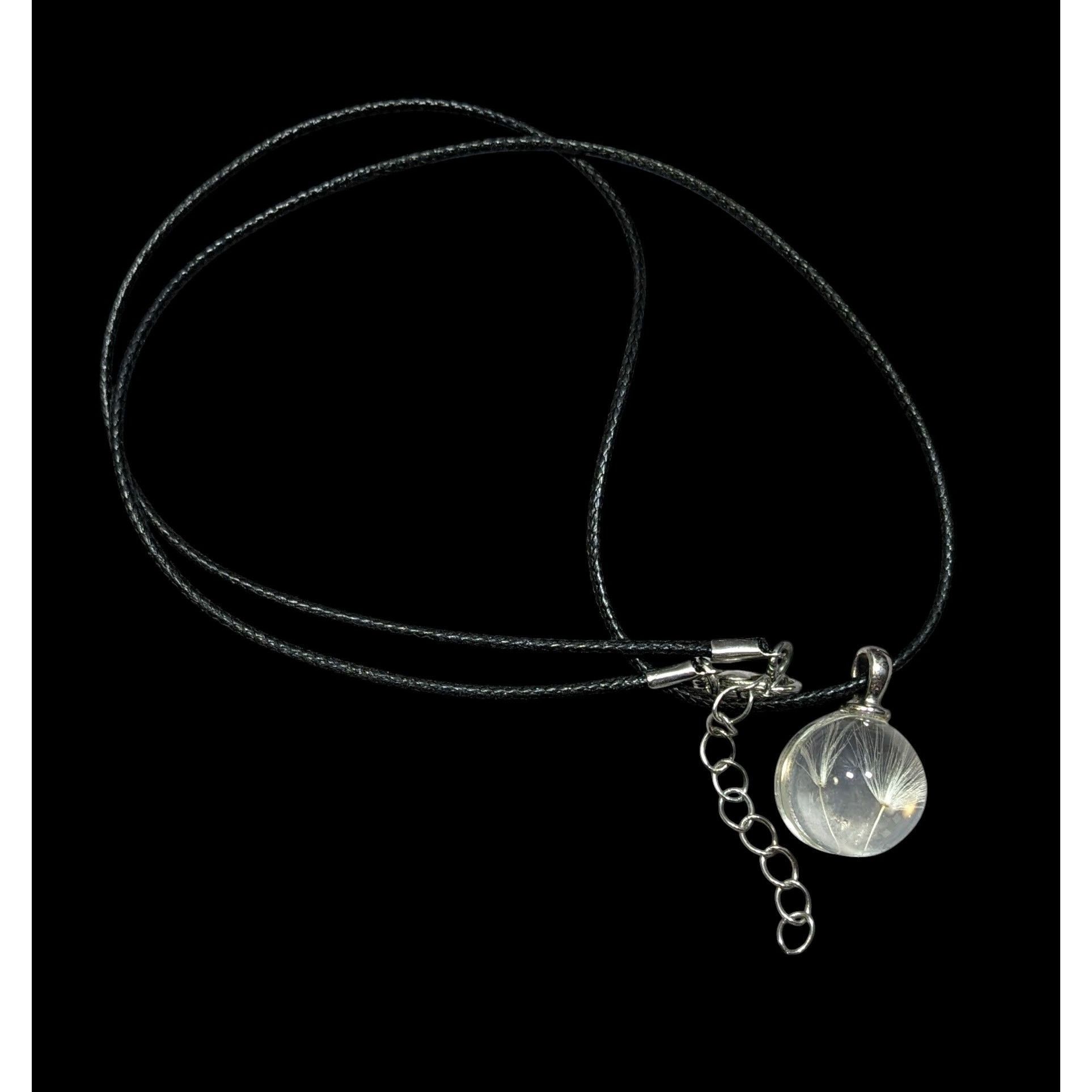 Other Whimsical Encased Dandelion Fluff Pendant Wishing Necklace Size ONE SIZE - 1 Thumbnail