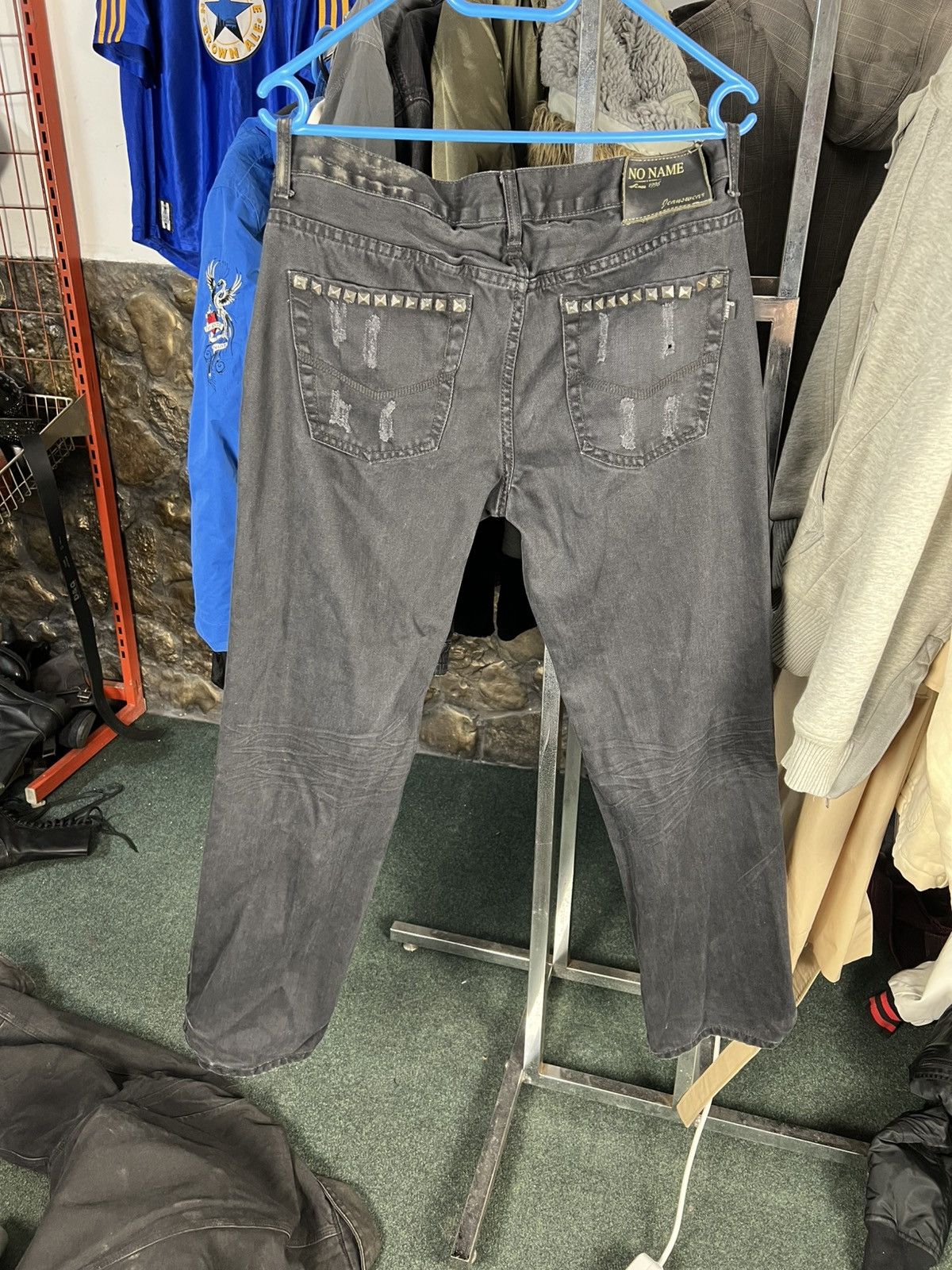 Japanese Brand Japanese PUNK OPIUM Studded Spikes BOOTCUT GOTHIC JEANS Y2k Size US 34 / EU 50 - 1 Thumbnail