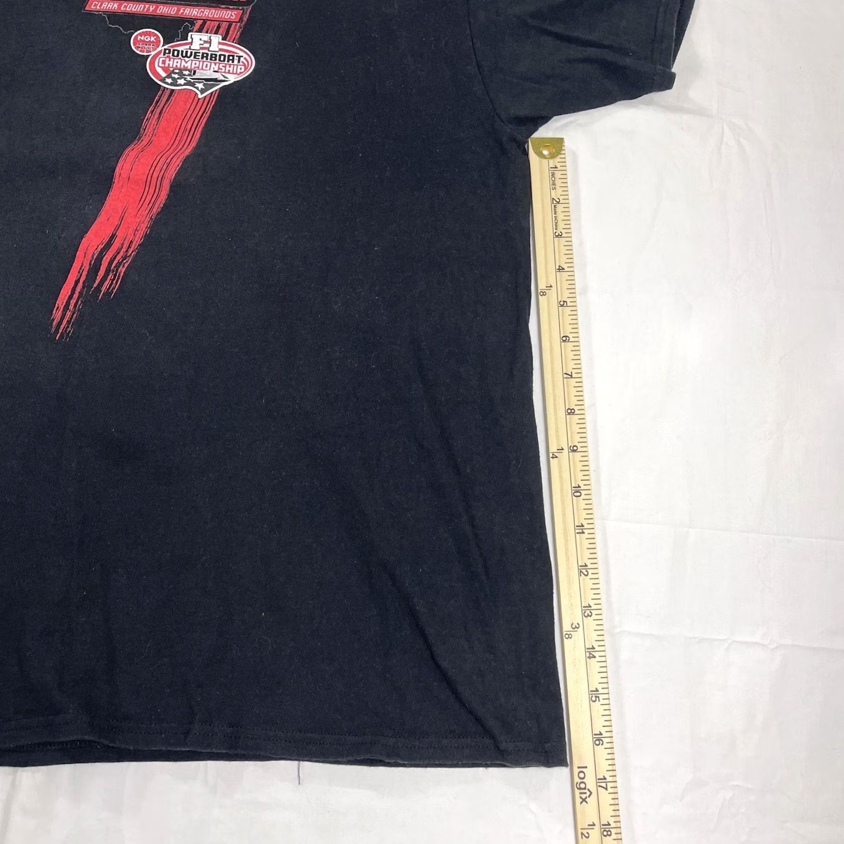 Vintage Powerboat Men's 3XL T-Shirt Port and Company Black Crew Neck Short Sleeve Logo USA 90s Mens Size US XXL / EU 58 / 5 - 6 Thumbnail