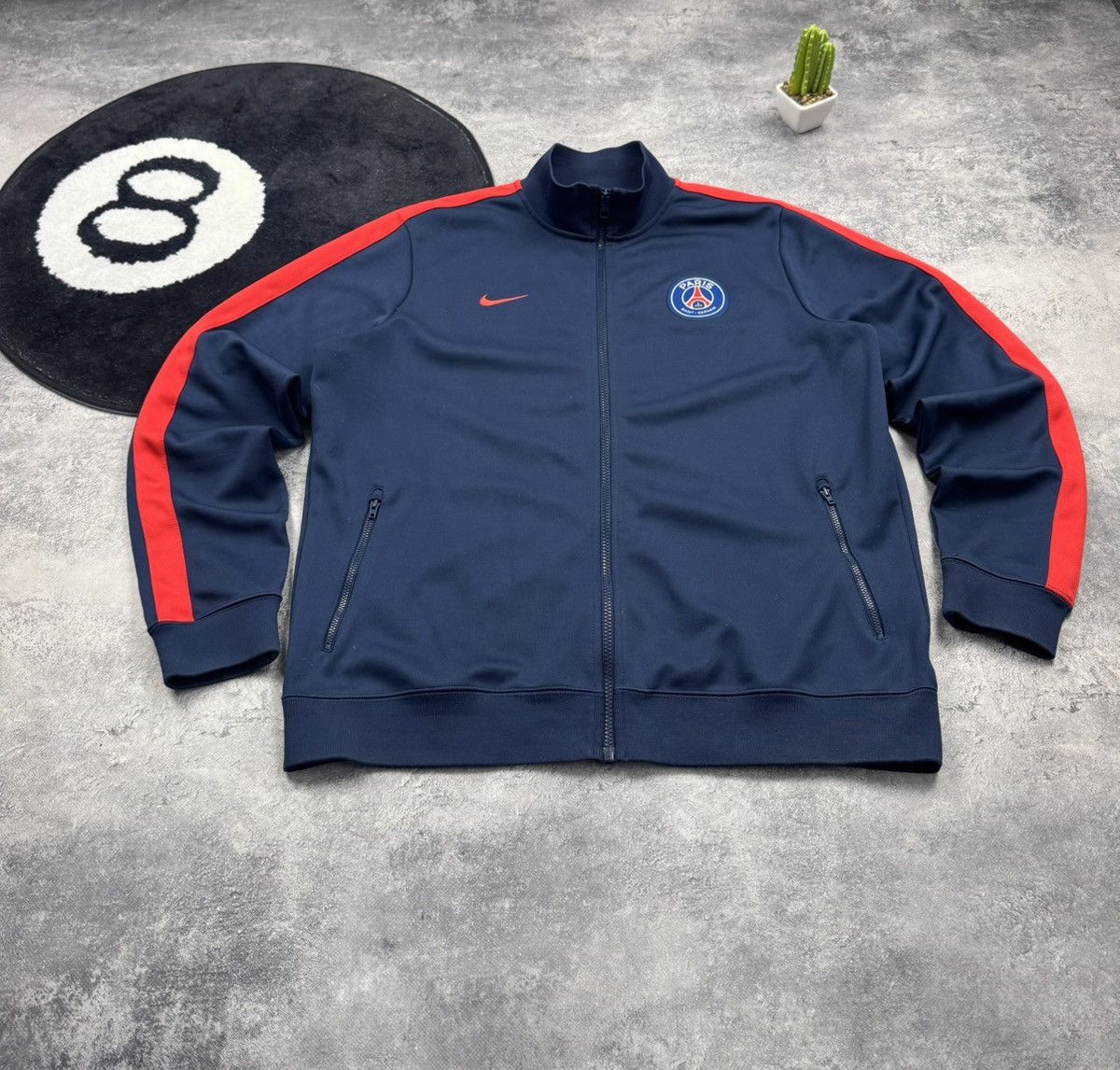 Nike Nike Paris Saint-Germain PSG Track Jacket Full Zip Soccer Size US XL / EU 56 / 4 - 8 Thumbnail
