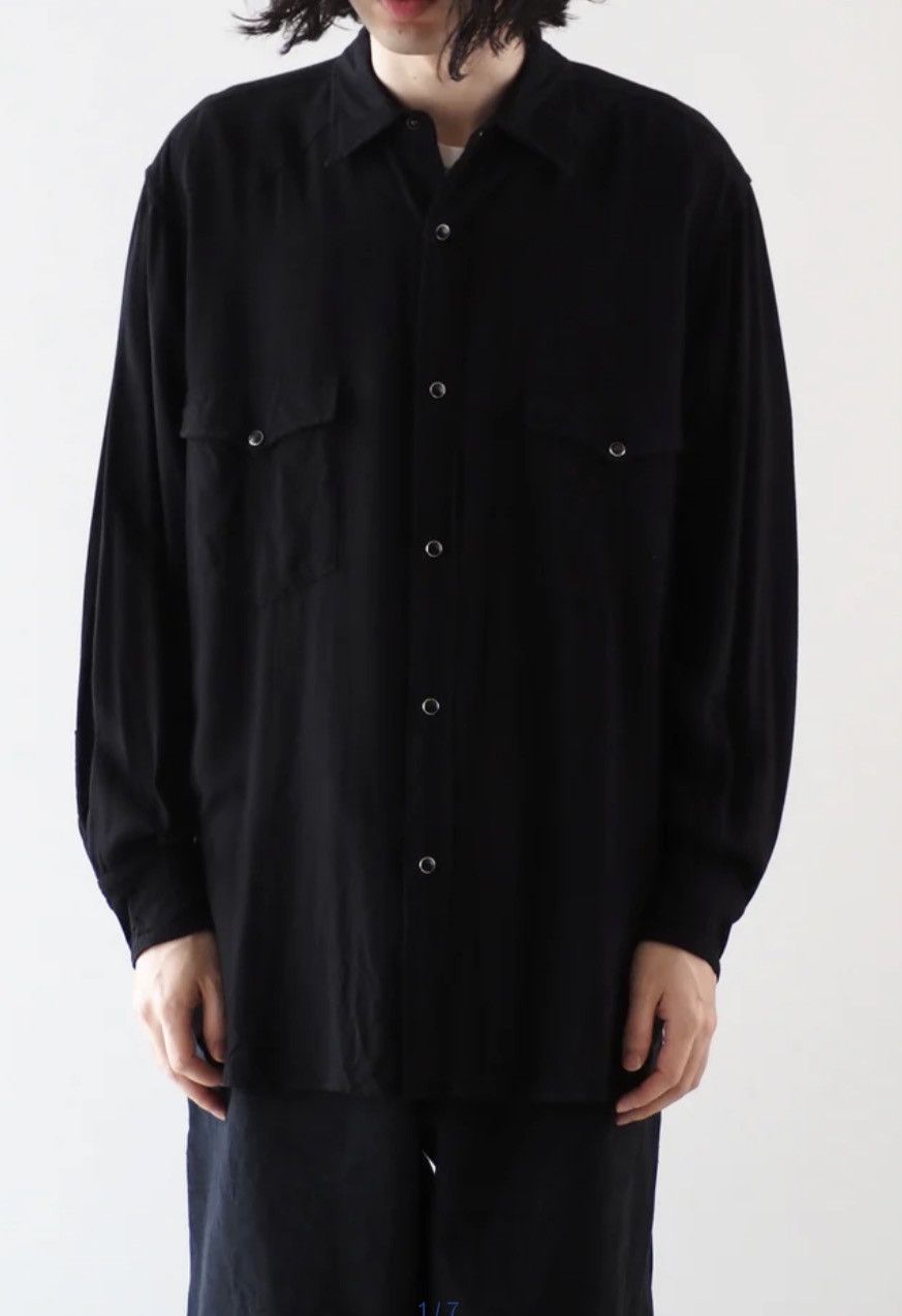 Comoli Comoli Western Shirt black Cotton Size US S / EU 44-46 / 1 - 10 Thumbnail