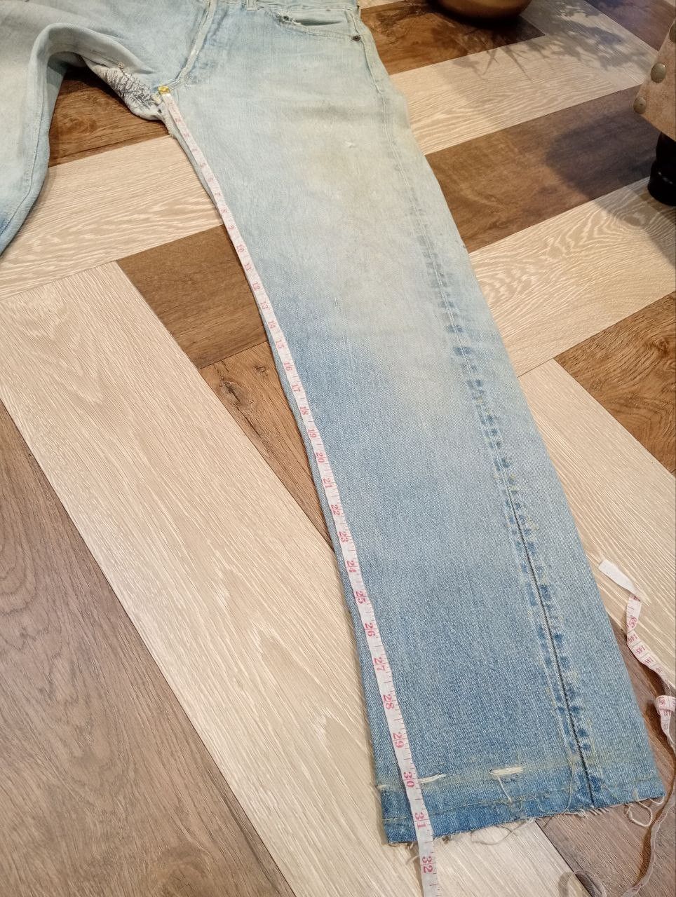 Levi's RARE LEVI'S VINTAGE 501 CAPITAL E HIDDEN RIVET DENIM Size US 31 - 19 Thumbnail