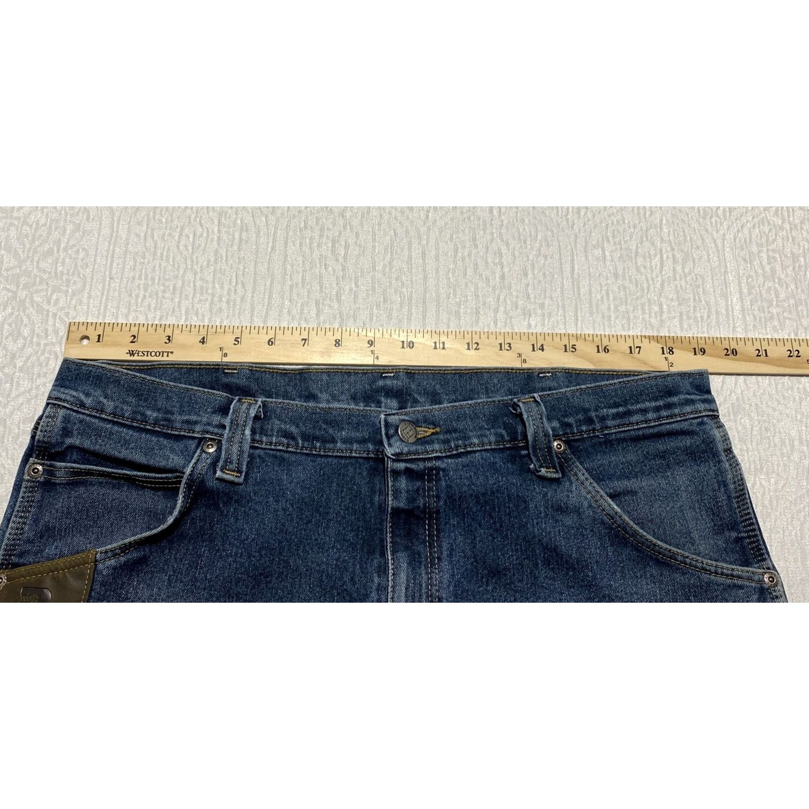 Wrangler Wrangler Riggs Jeans Mens 38x30 Blue Straight Denim Workwear Pants Jeans Size US 38 / EU 54 - 5 Thumbnail