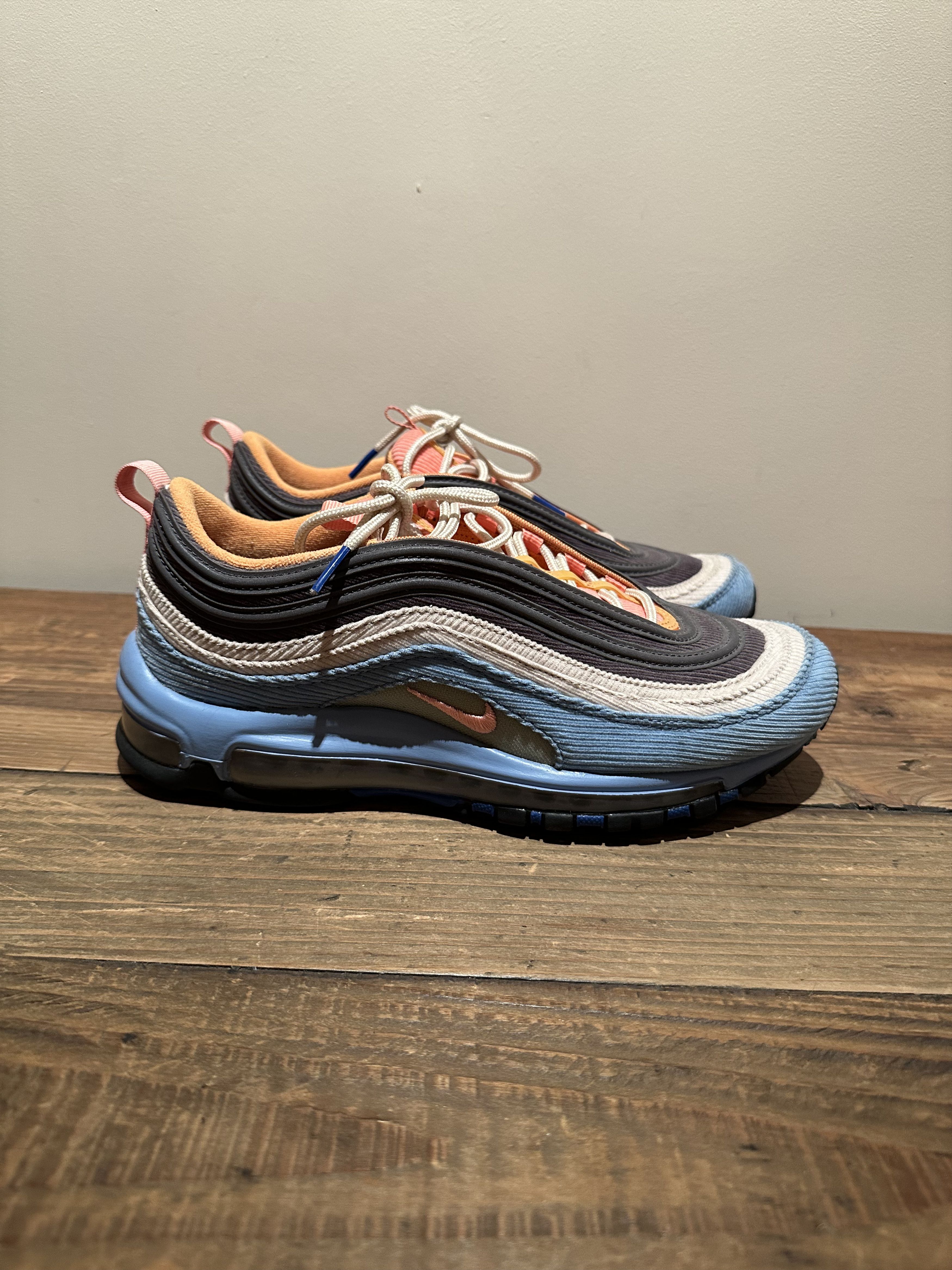 Nike Nike Air Max 97 Light Blue Corduroy Pack Size US 8.5 / EU 41-42 - 2 Thumbnail