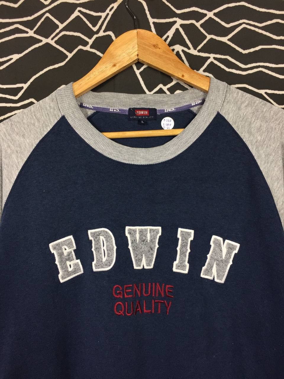 Edwin × Japanese Brand × Vintage Edwin Genuine Quality Embroidered Logo Longsleeve Tee Size US L / EU 52-54 / 3 - 3 Thumbnail