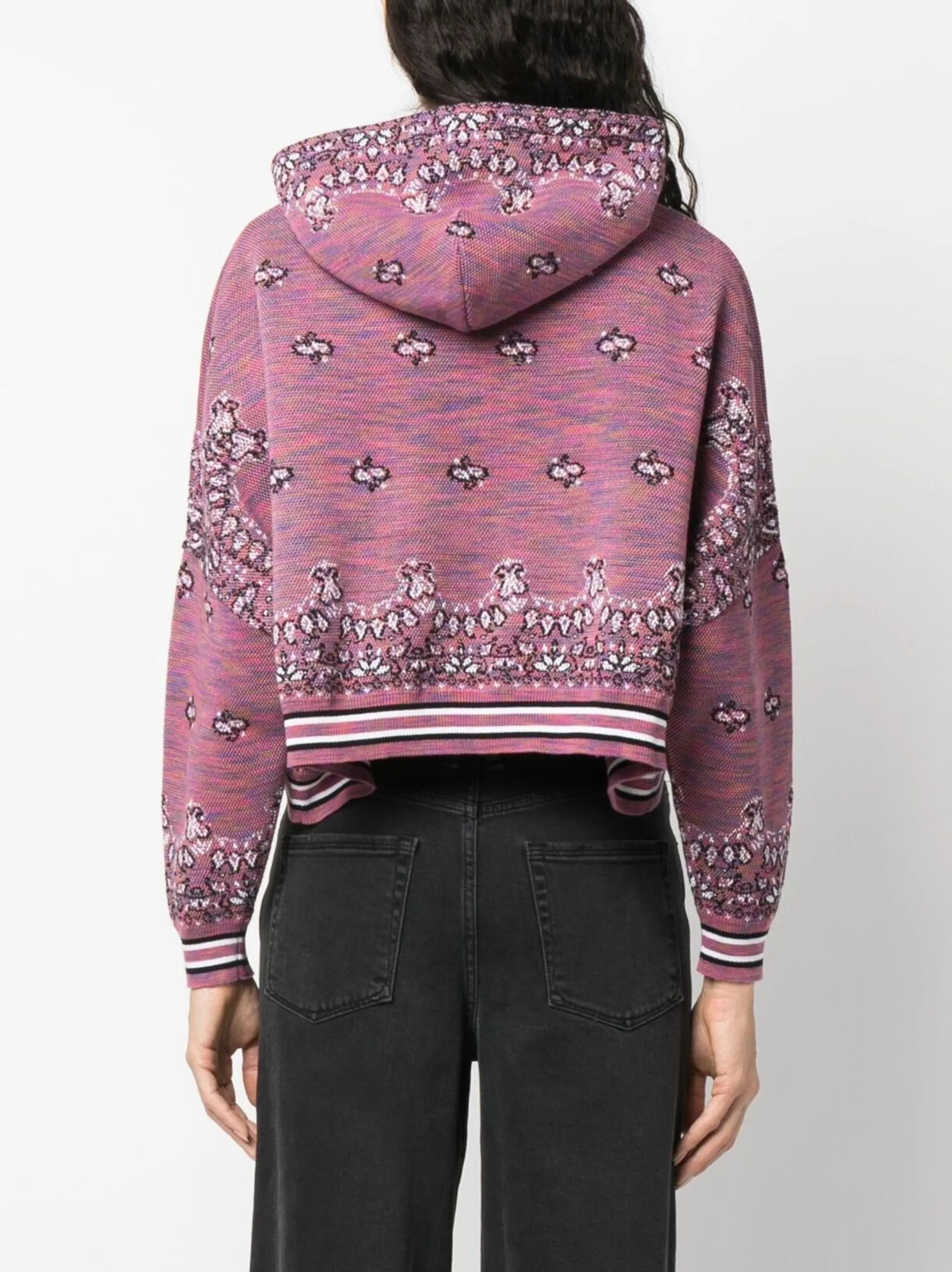 Amiri o1y0425 Hooded Sweater in Multicolor Size L / US 10 / IT 46 - 4 Thumbnail