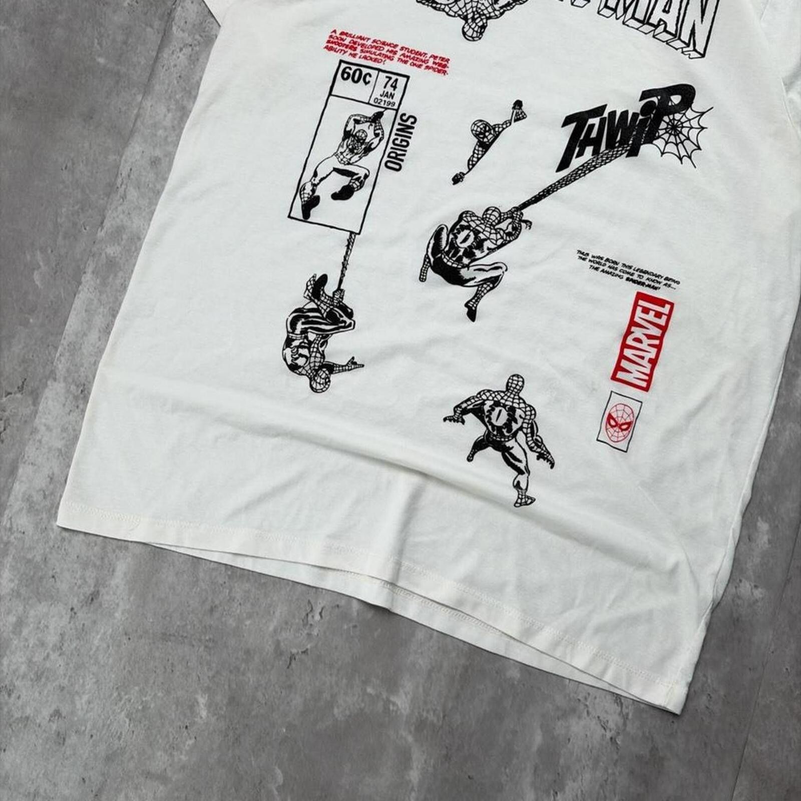 Marvel Comics Y2K White Marvel Spider-Man Comics T-Shirt Size US L / EU 52-54 / 3 - 4 Thumbnail