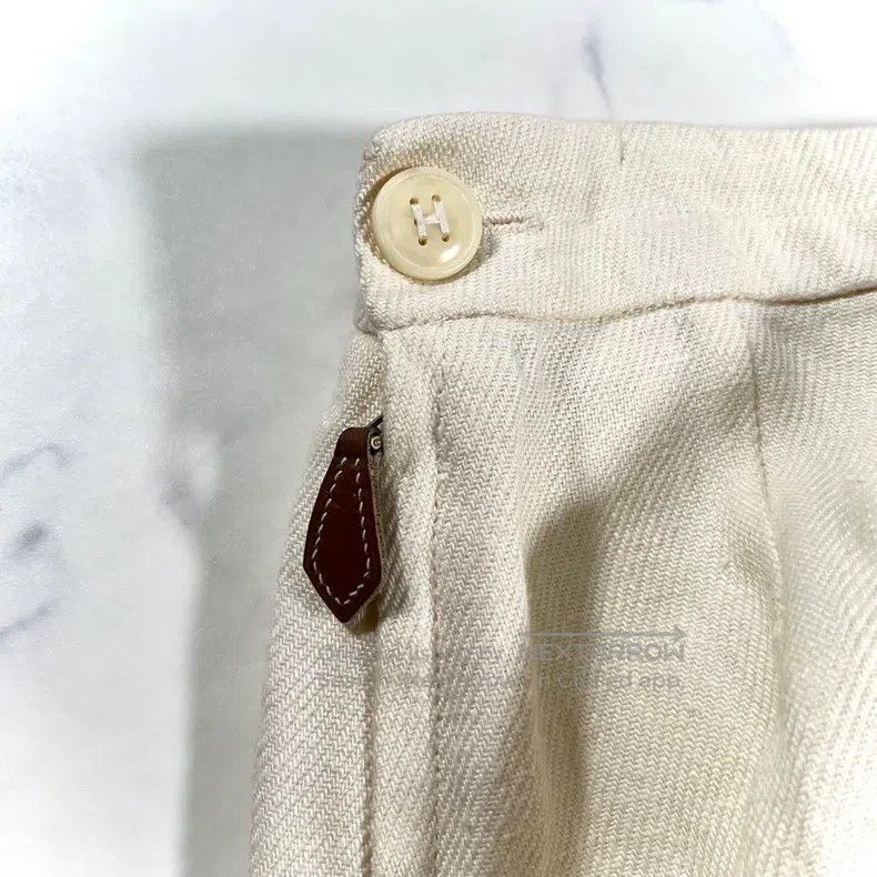 Hermes Hermes Linen casual pants Size 25" / US 0 / IT 36 - 7 Thumbnail