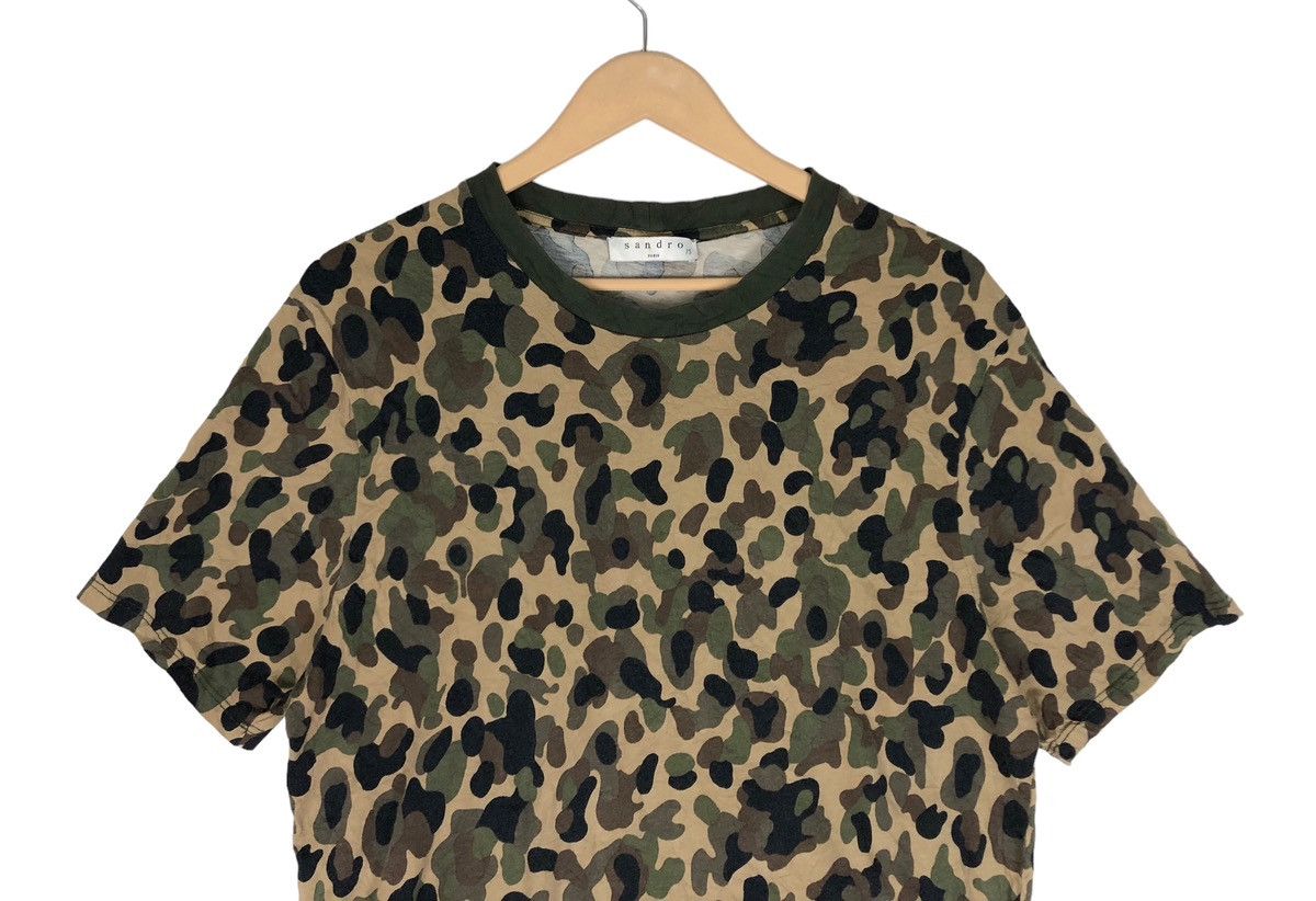 Sandro Sandro Paris Camo T Shirt Made In France Size US M / EU 48-50 / 2 - 3 Thumbnail