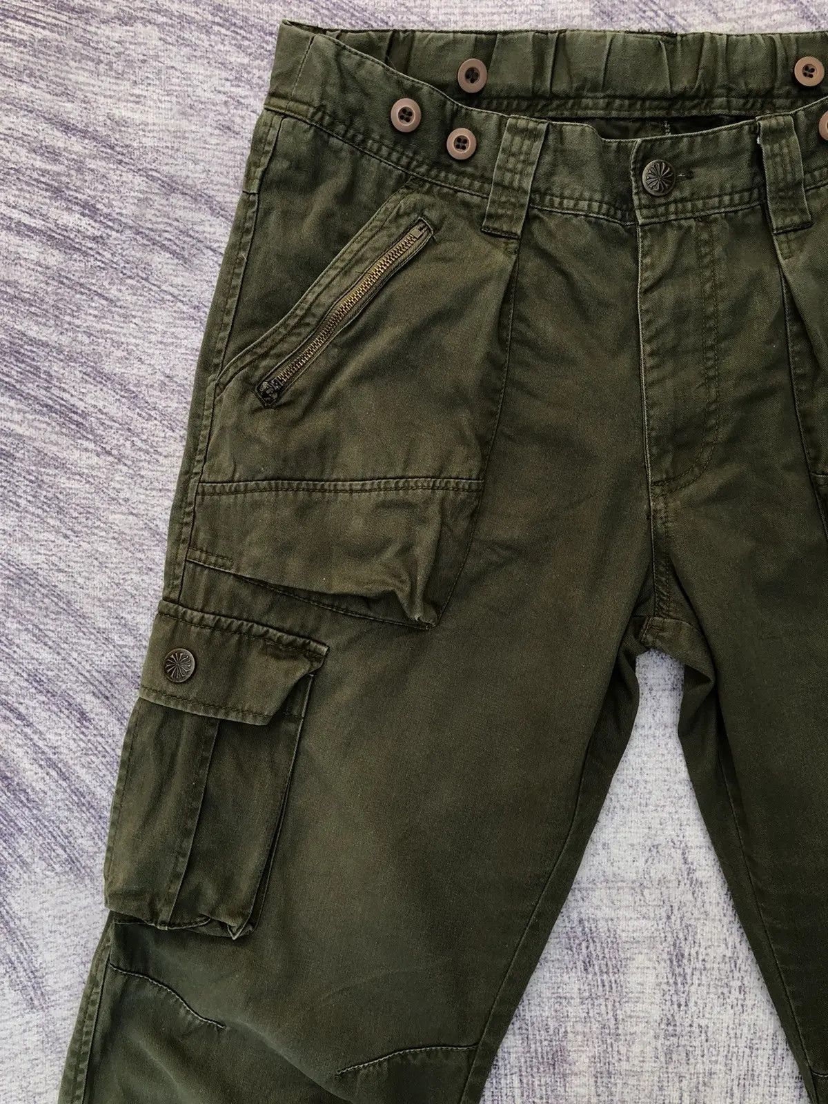 Japanese Brand × Vintage Green 🇯🇵 Multi-Pocket Tactical Cargo Pants 8 Pocket Size US 32 / EU 48 - 6 Thumbnail