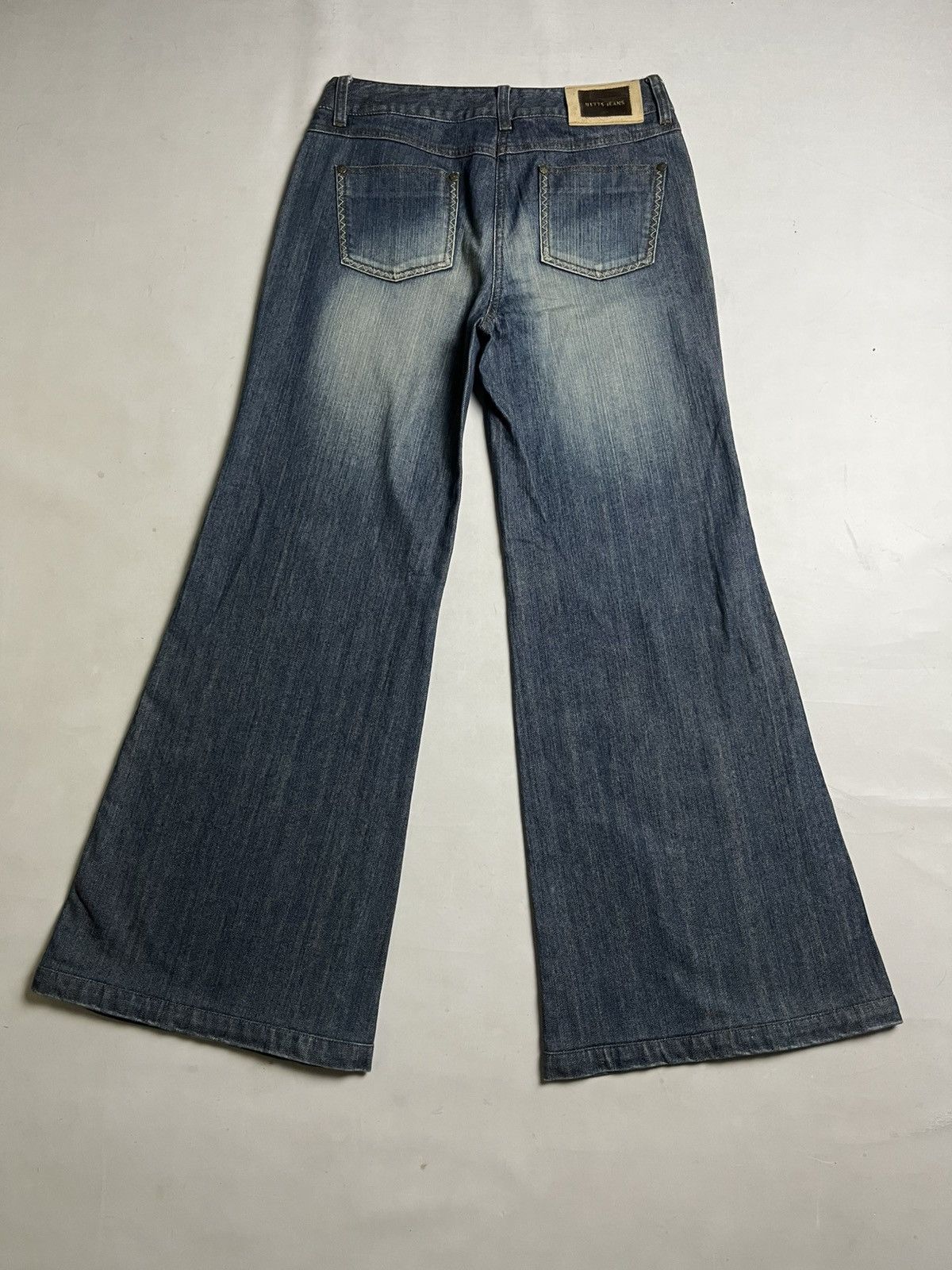 Tornado Mart 00s Yetts Mudwash super flared denim Size US 28 / EU 44 - 4 Thumbnail