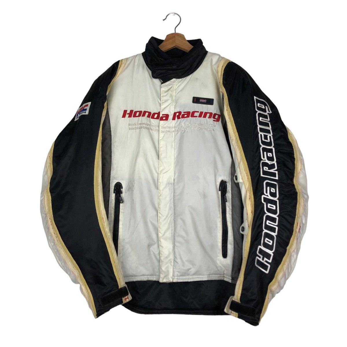 Japanese Brand 🔥Vintage HRC Honda Racing Bomber Biker Jacket Big Logo Size US L / EU 52-54 / 3 - 1 Thumbnail