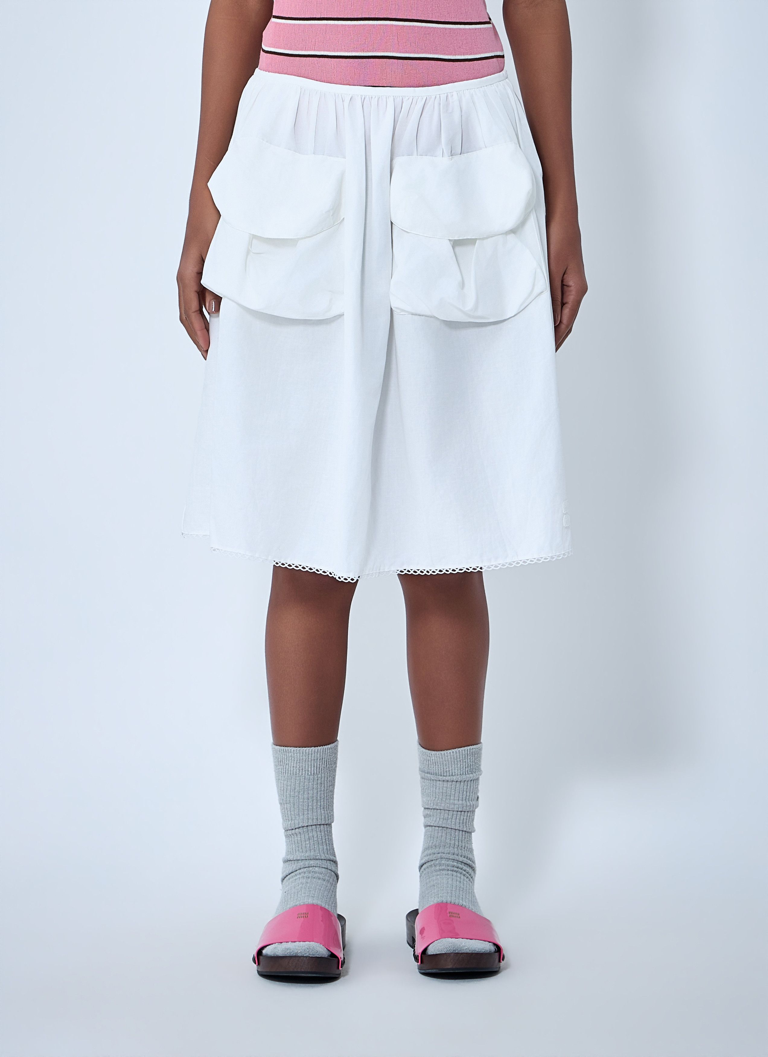 Miu Miu Gathered Skirt Size 28" / US 6 / IT 42 - 1 Thumbnail