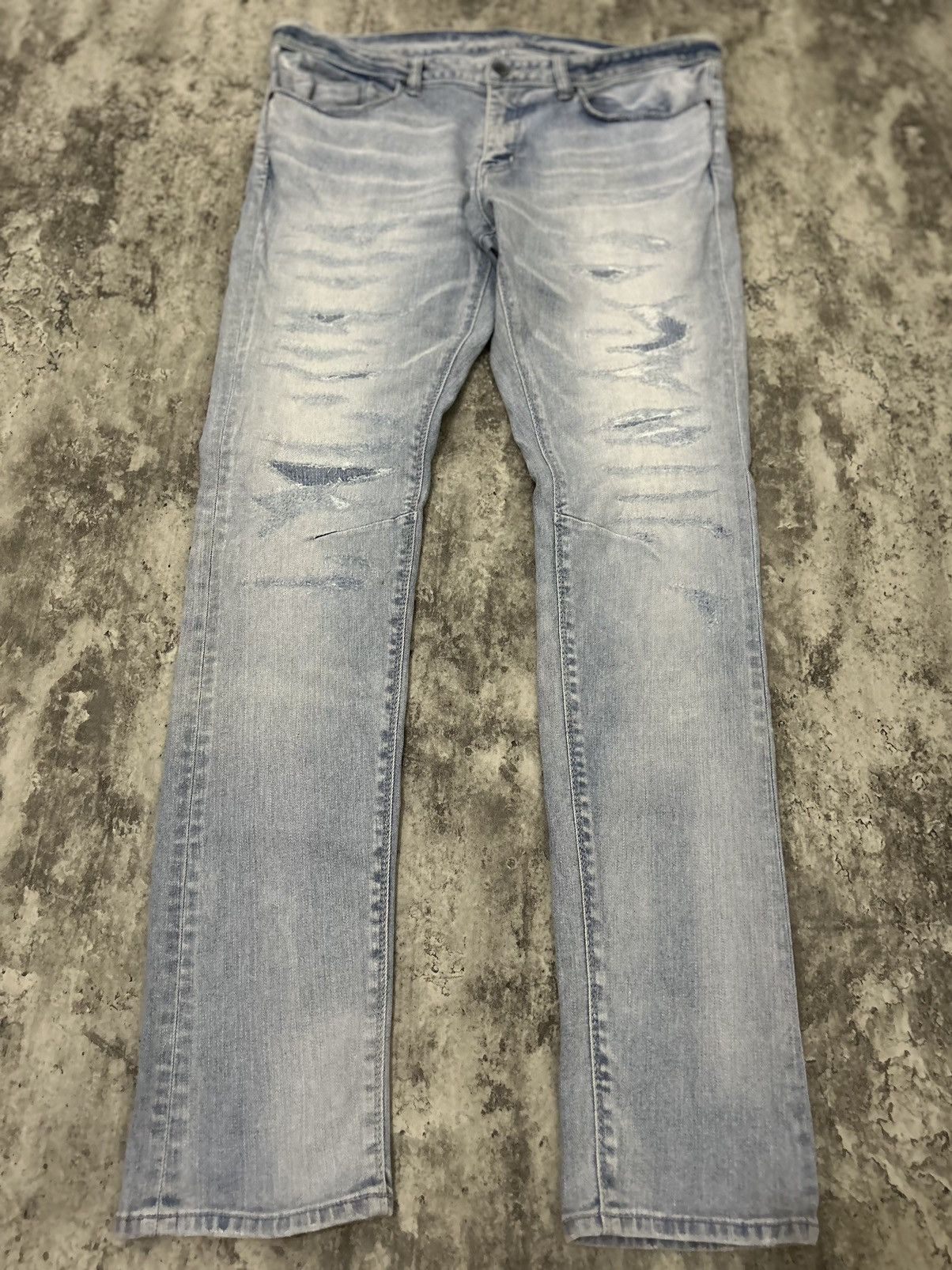 GOSTAR DE FUGA Gostar De Fuga Japan Slim Distressed Jeans Size US 34 / EU 50 - 2 Thumbnail