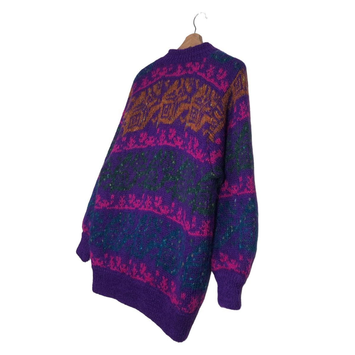 Japanese Brand Vintage Cardigan Sanfino Flower Big Logo Issey Miyake Japan Size US M / EU 48-50 / 2 - 10 Thumbnail