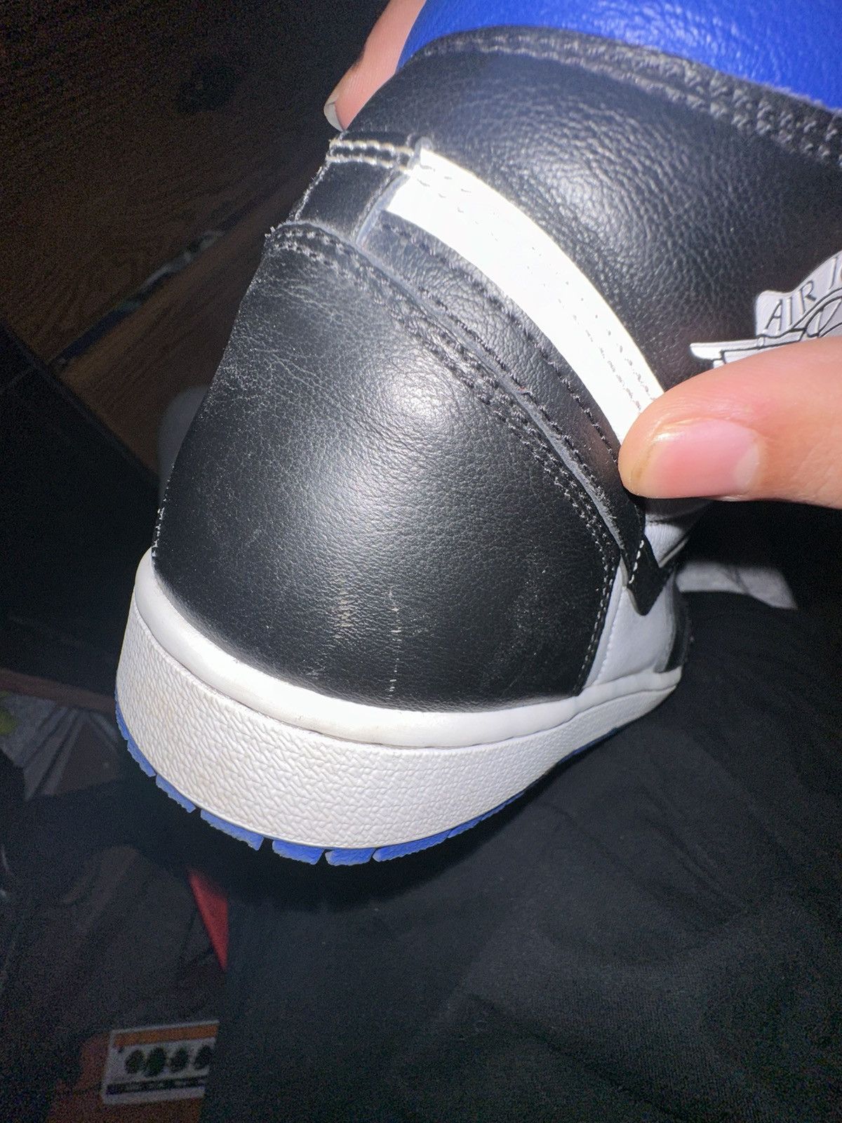 Jordan Brand Air Jordan 1 Retro High OG 'Royal Toe' Size US 10.5 / EU 43-44 - 5 Thumbnail