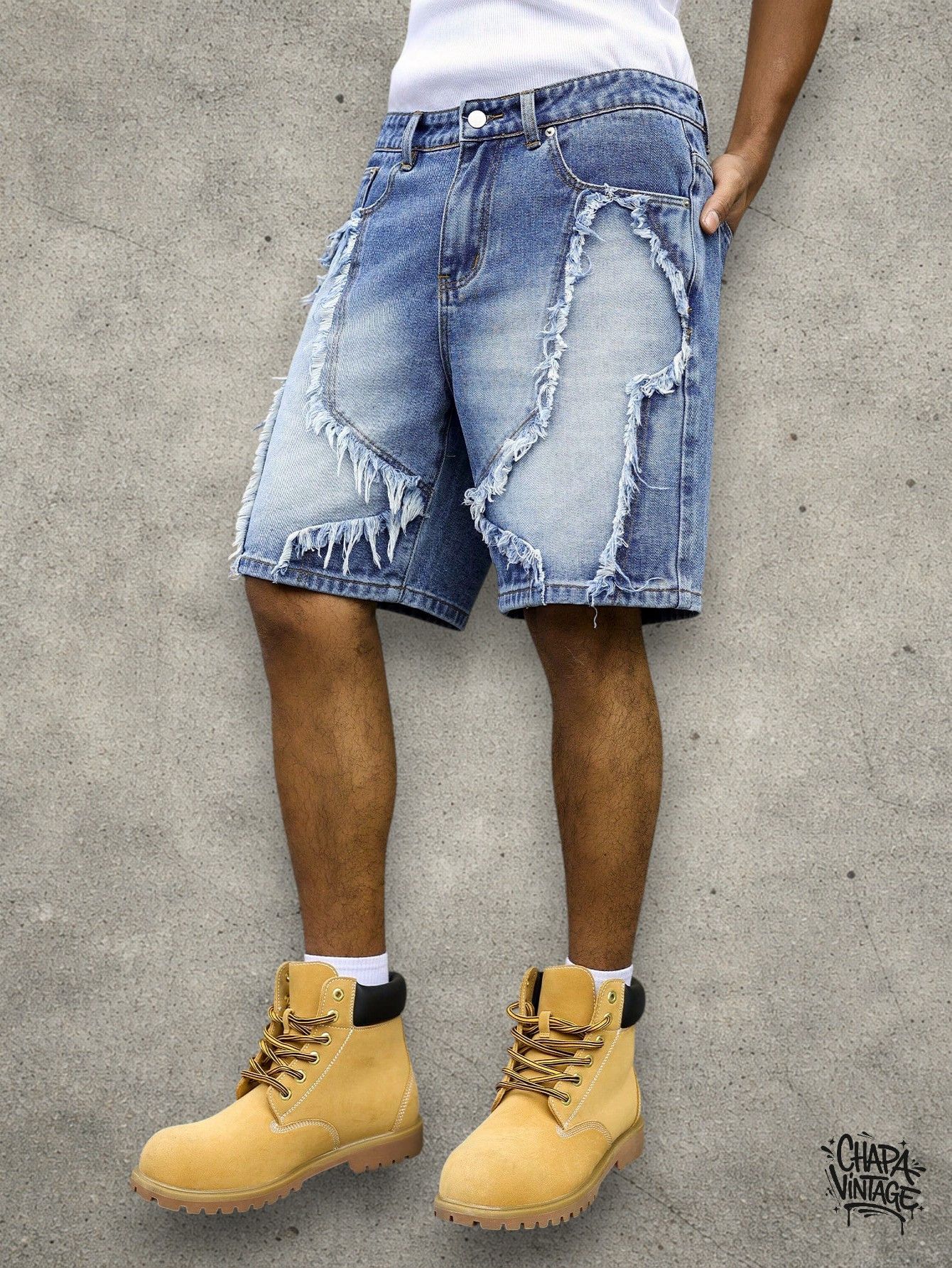 Japanese Brand Washed jeans shorts Size US 32 / EU 48 - 2 Thumbnail