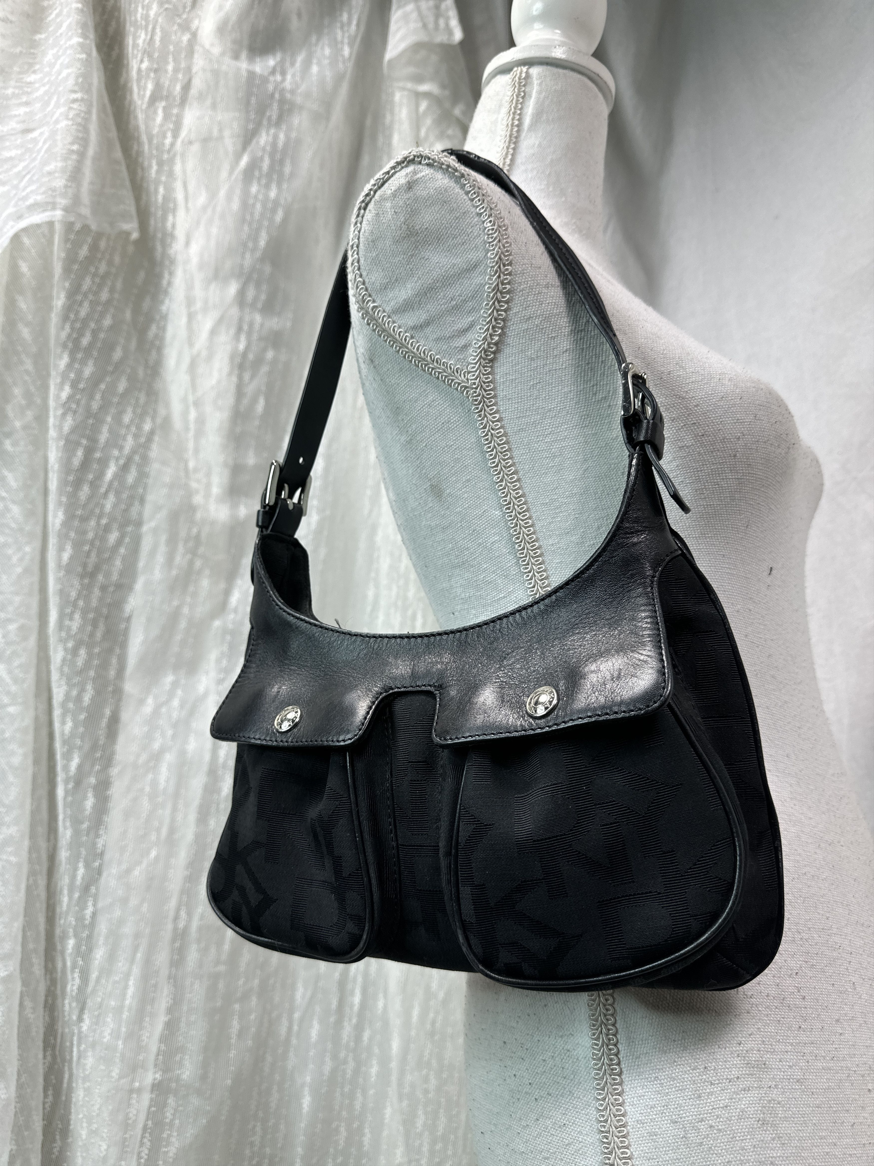 archive DKNY leather boston bag y2k Vintage Y2K DKNY Bag in