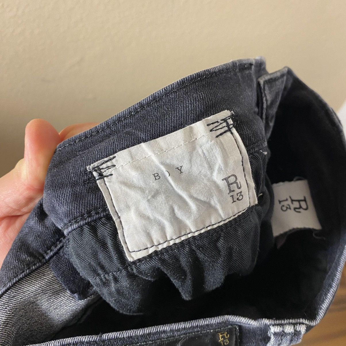 Japanese Brand × R13 Rare R-13 Black Boy Denim Size US 28 / EU 44 - 9 Thumbnail