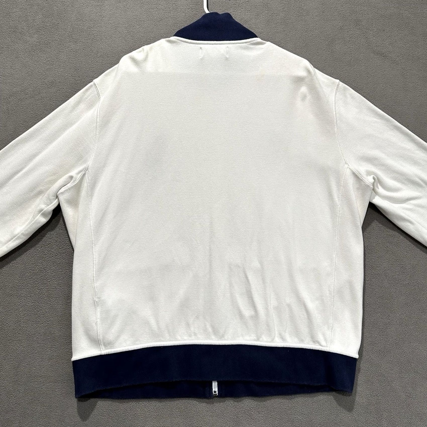 Polo Ralph Lauren VINTAGE Polo Ralph Lauren Jacket Men 2XL White Wimbledon Ballperson Full Zip Tennis Sweatshirt Size US XXL / EU 58 / 5 - 2 Thumbnail