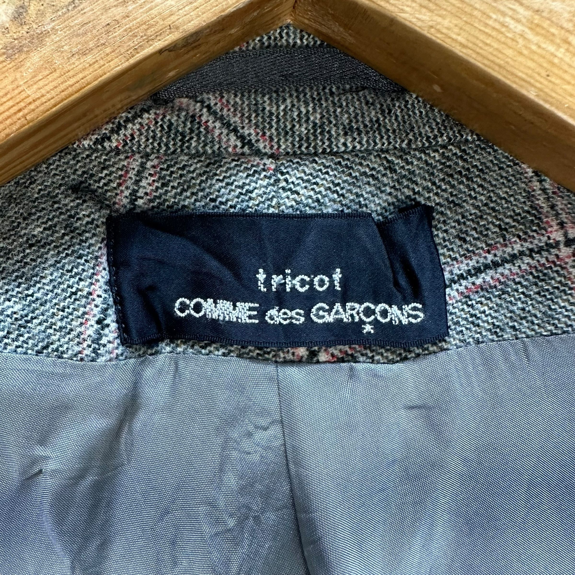 Comme des Garcons Tricot COMME des GARCONS AD1997 Check Wool Jacket #A54-1249 Size S / US 4 / IT 40 - 7 Thumbnail