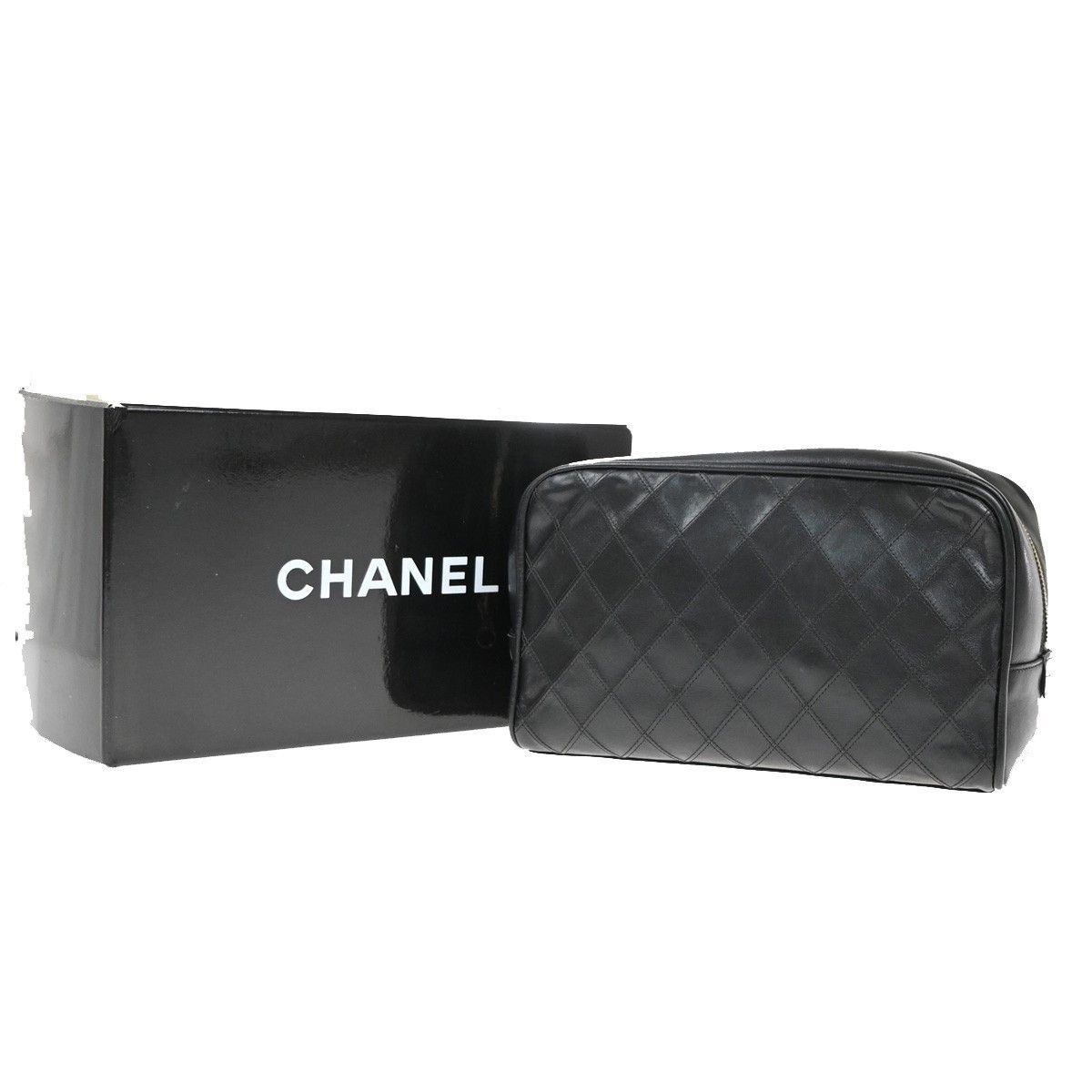 Chanel Chanel Vintage Diamond CC Camera Bag Quilted Caviar Size ONE SIZE - 1 Thumbnail