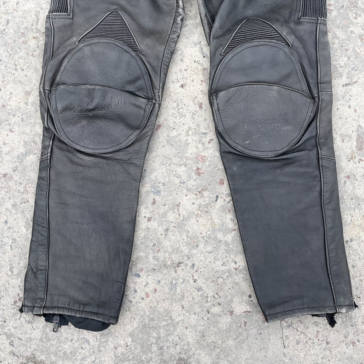 Other Vintage Moto Leather Pants 52 90s USA Hype Japanese Style Size US 33 - 3 Thumbnail