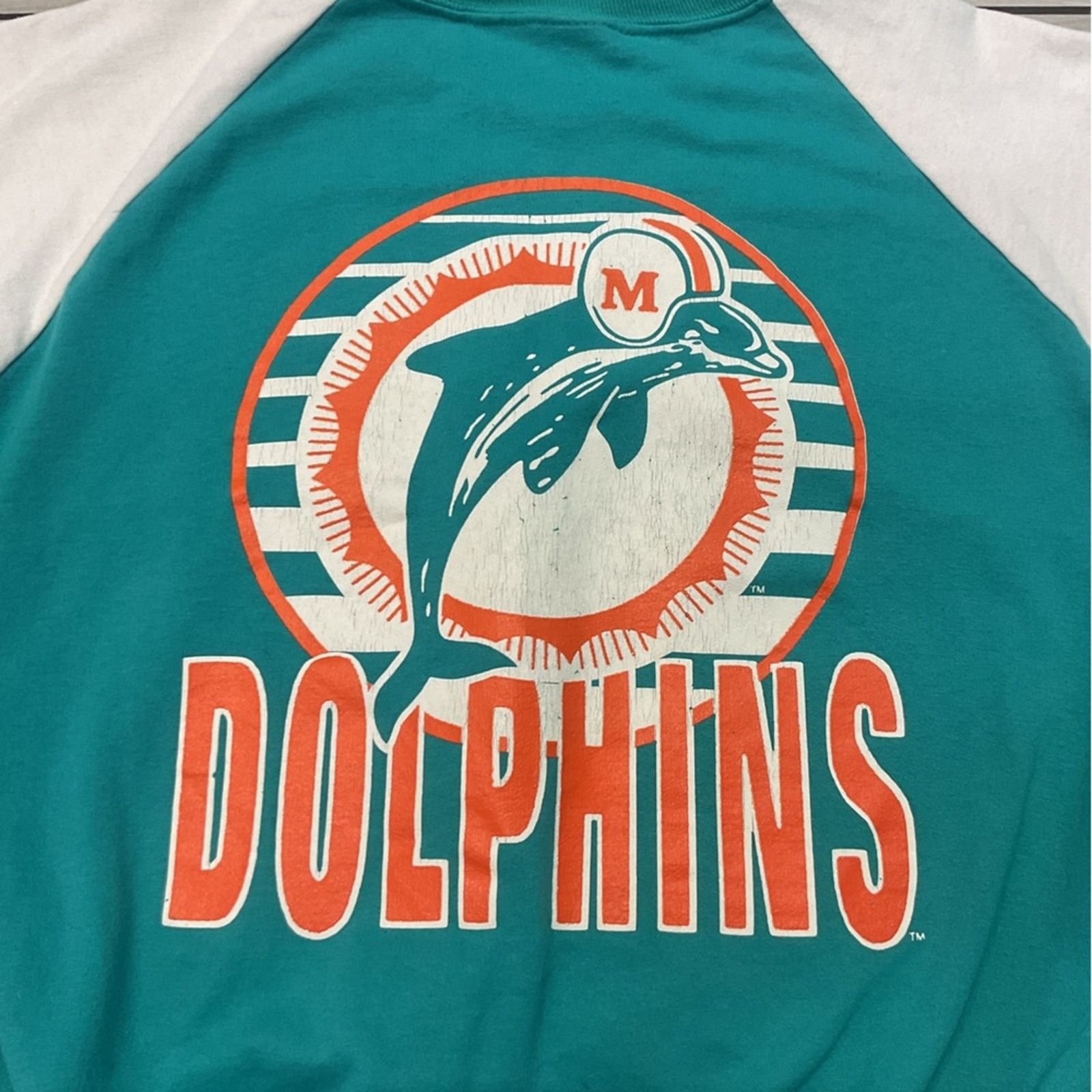 Vintage Vintage 90s Miami Dolphins NFL Crewneck Sweatshirt Size US L / EU 52-54 / 3 - 6 Thumbnail