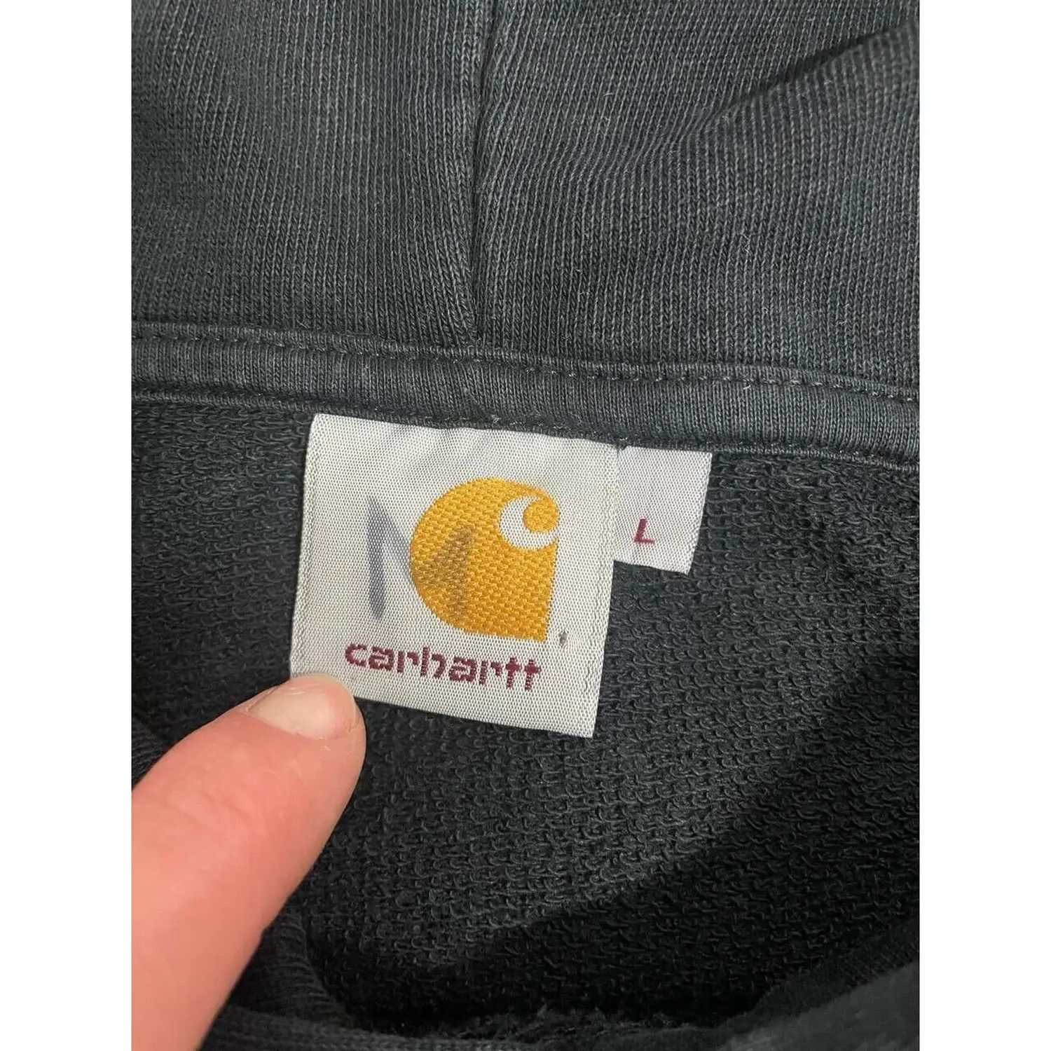 Carhartt Vintage Carhartt Hoodie Logo Sweatshirt Cotton College L Size US L / EU 52-54 / 3 - 2 Thumbnail