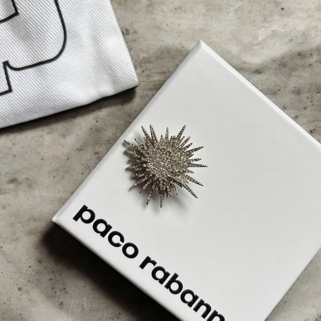 Paco Rabanne PACO RABANNE Crystal Sun Earring in Silver & Crystal Size ONE SIZE - 1 Thumbnail