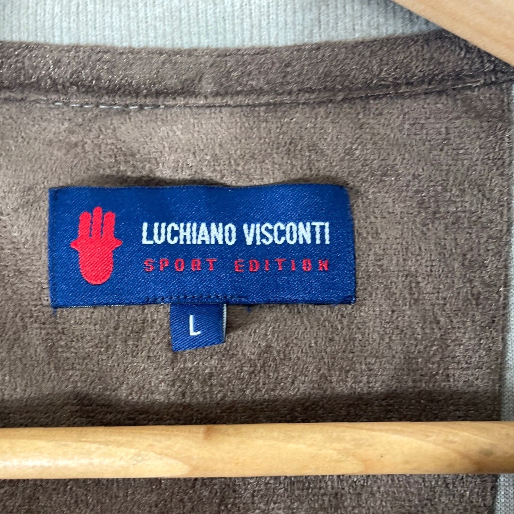 Luchiano Visconti Luchiano Visconti Sport Edition Jacket Mens L Tan Quilted Faux Suede Zip Up Size US L / EU 52-54 / 3 - 3 Thumbnail
