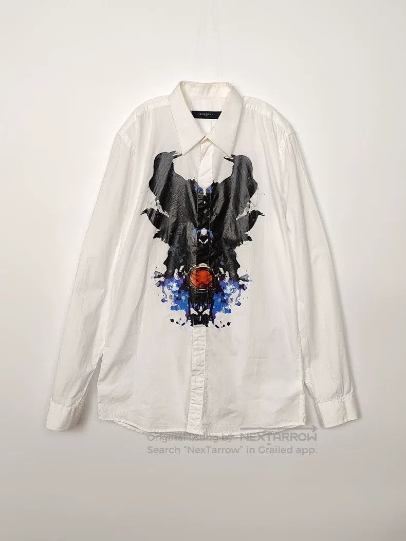 Givenchy Givenchy Size 39 Men's Logo Printed Shirt Size US XS / EU 42 / 0 - 1 Thumbnail
