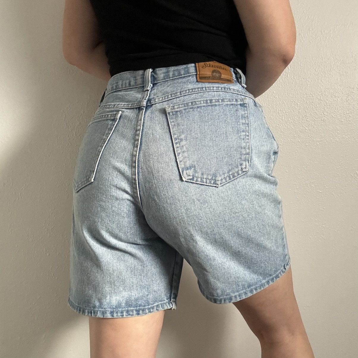 St. Johns Bay ST. JOHNS BAY Vintage 90s Denim Retro High Rise Mom Shorts Size 36" / US 14 / IT 50 - 1 Thumbnail