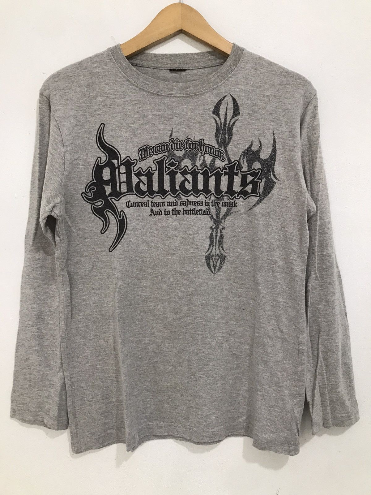 image of Blue Blue Japan x Issey Miyake Forever Y2K Long Sleeve Japan Tribal in Grey, Men's (Size Medium)
