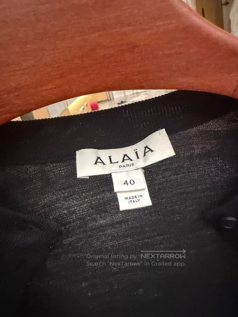 Alaia Alaia Short Wool Cardigan Size S / US 4 / IT 40 - 2 Thumbnail