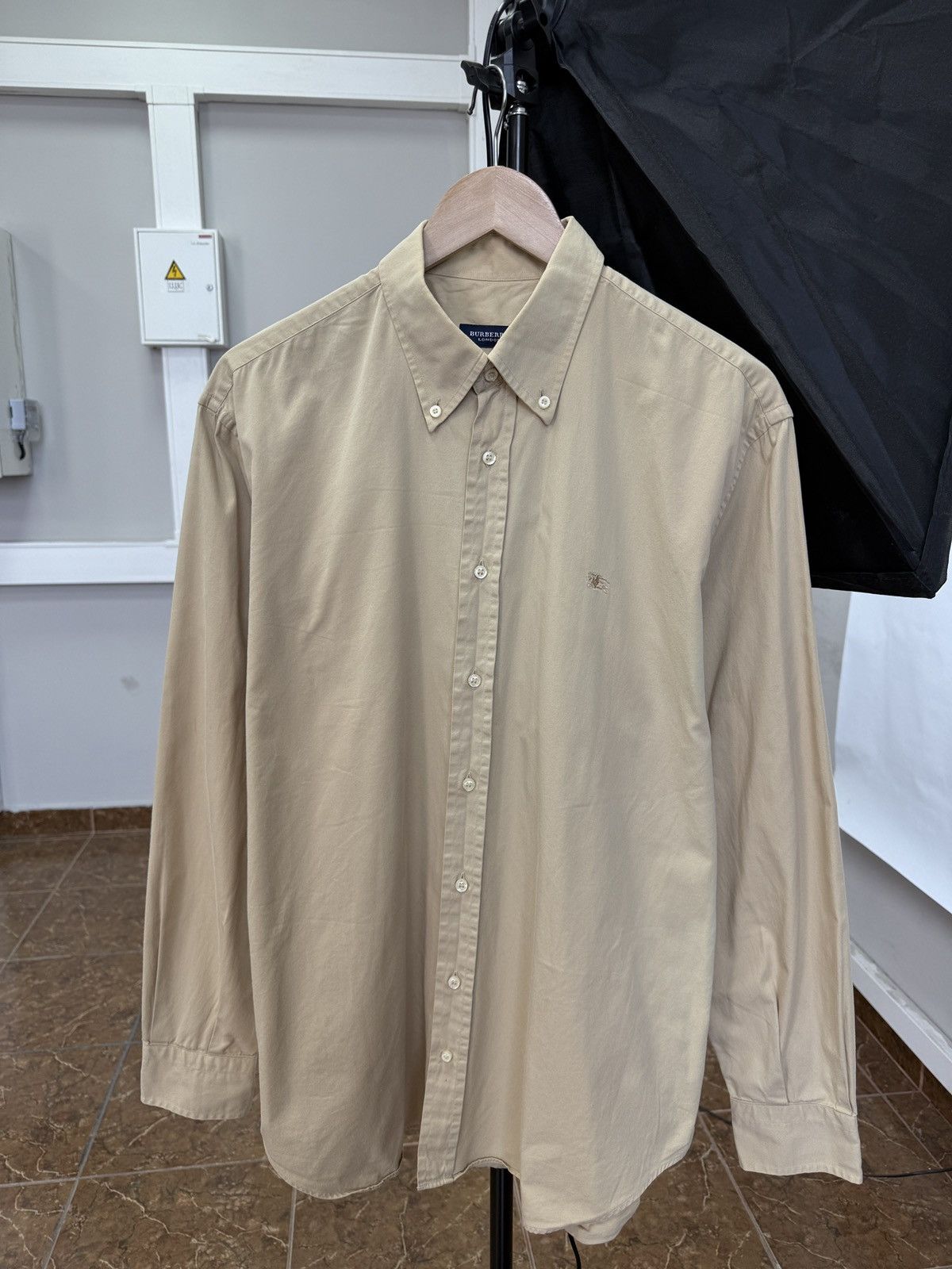 Burberry 🇬🇧 Vintage 90s Burberry London Shirt Rare Retro Hype Y2K Size US L / EU 52-54 / 3 - 1 Thumbnail