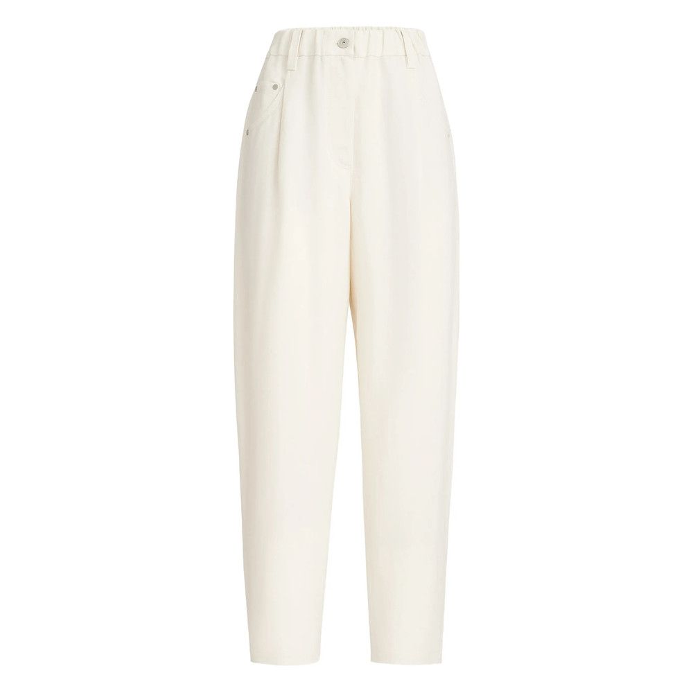 Brunello Cucinelli NEUTRALS Trousers - Tapered Trousers