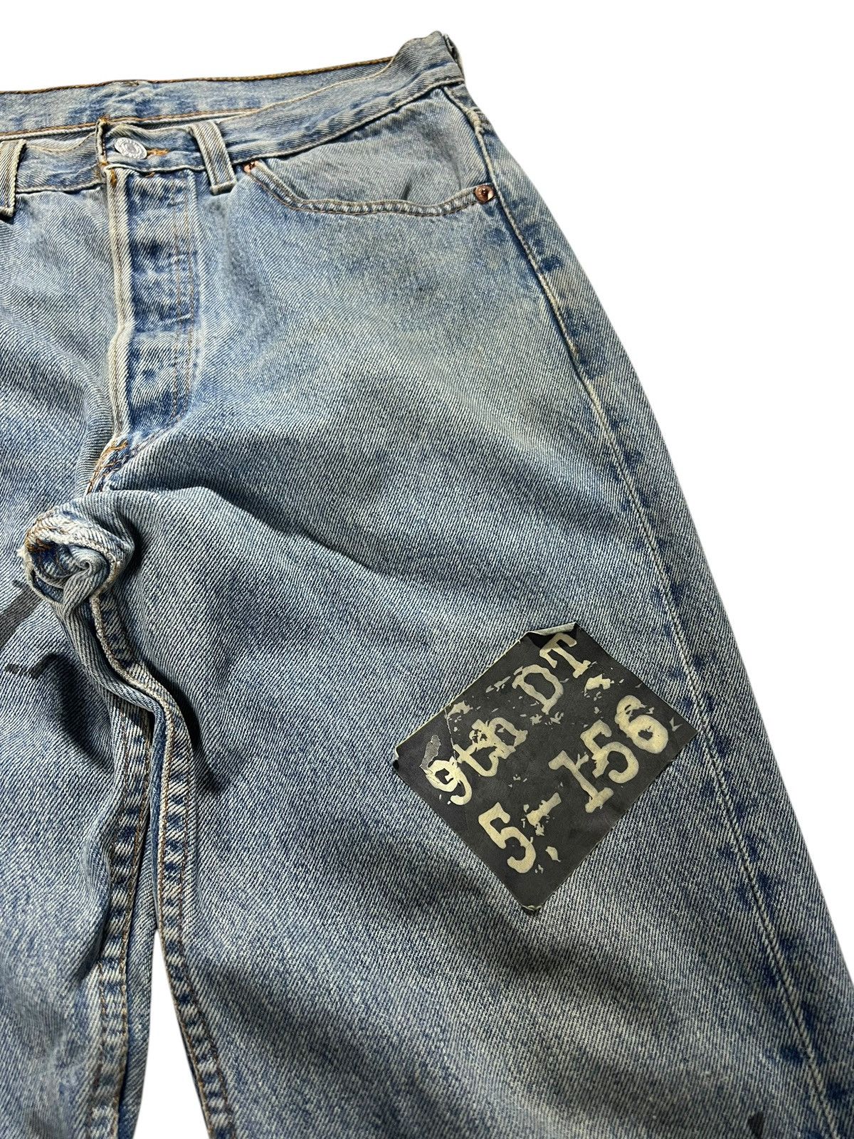 Levi's Vintage 90’s Levis 501 Custom Punk Stone Wash Jean Size US 30 / EU 46 - 6 Thumbnail