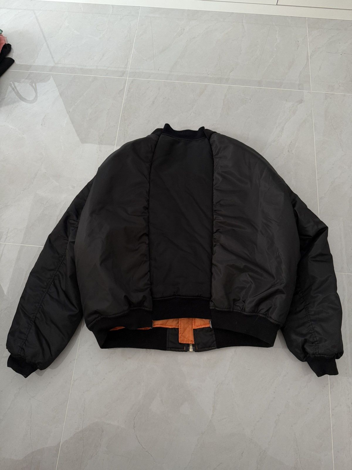 Vetements Vetements AW16 Deconstructed Black Bomber Jacket Size US XXL / EU 58 / 5 - 3 Thumbnail