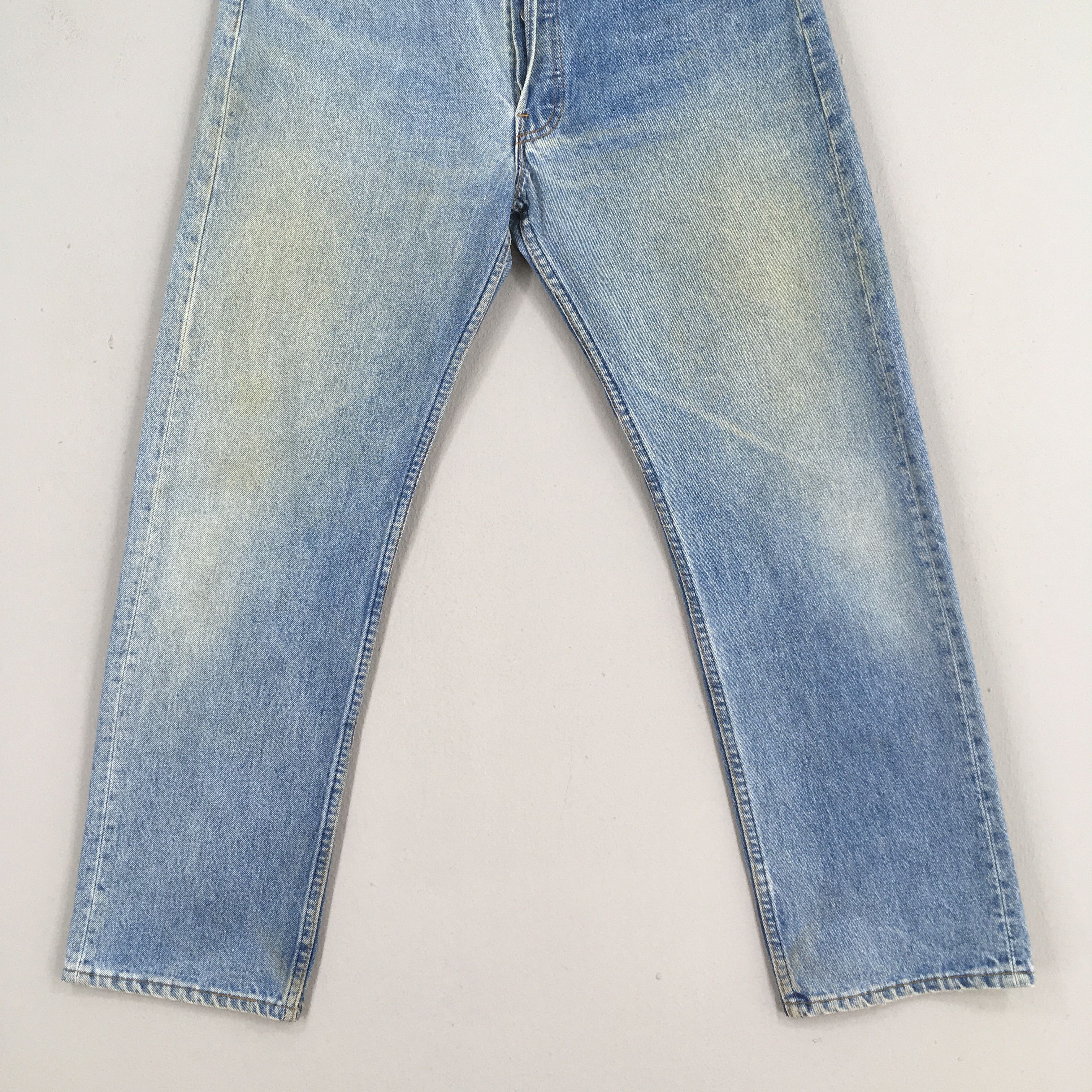 Levi's Size 31x31 Vintage 90s Levi's 501 Faded Blue Jeans S401 Size US 31 - 3 Thumbnail