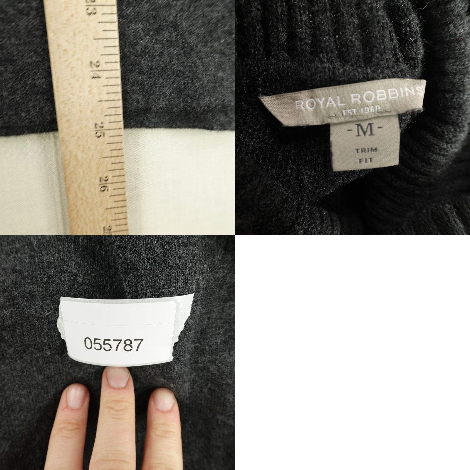 Royal Robbins VINTAGE Royal Robbins Sweater Shirt Womens Medium Gray Turtleneck Merino Wool Slim Fit 90s-Outdoor Ladies Size M / US 6-8 / IT 42-44 - 8 Thumbnail